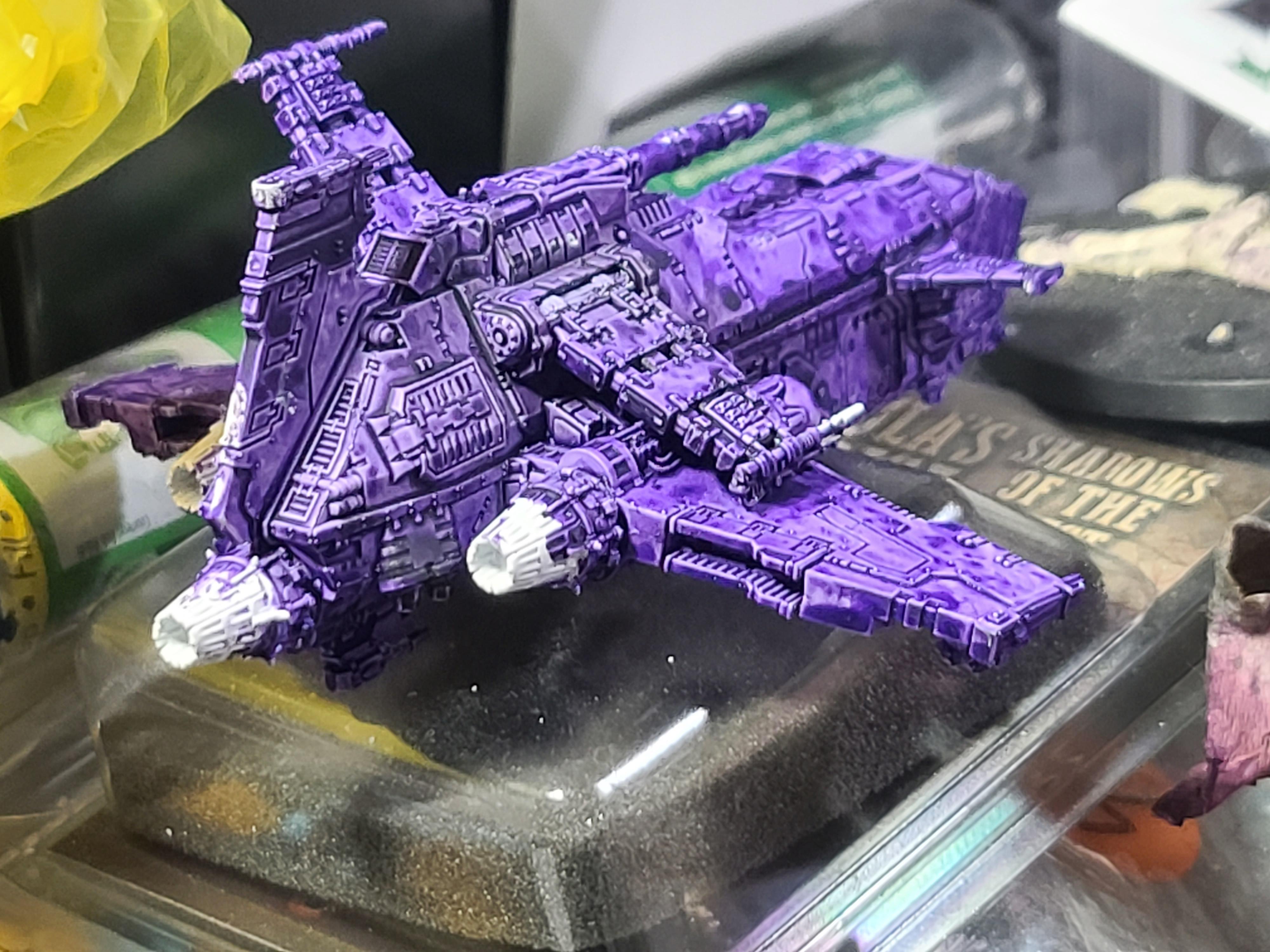 8mm, Aircraft, Emperor's Children, Games Workshop, Legions Imperialis, Space Marines, Thunderhawk