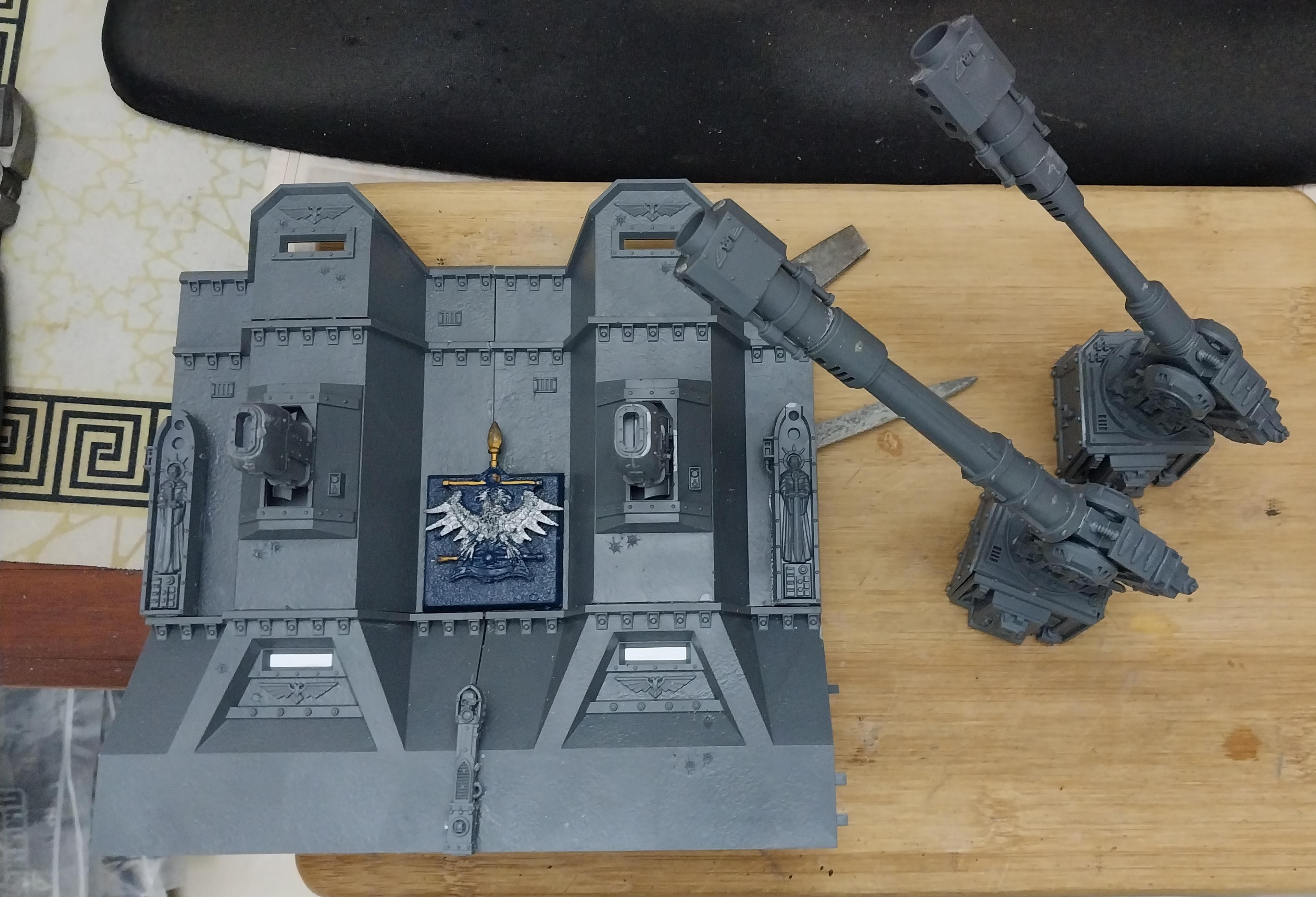 Adeptus Arbites, City Wall, Fortification, Imperial Bastion, Out Of Production, Terrain, Thin Blue Line, Wall