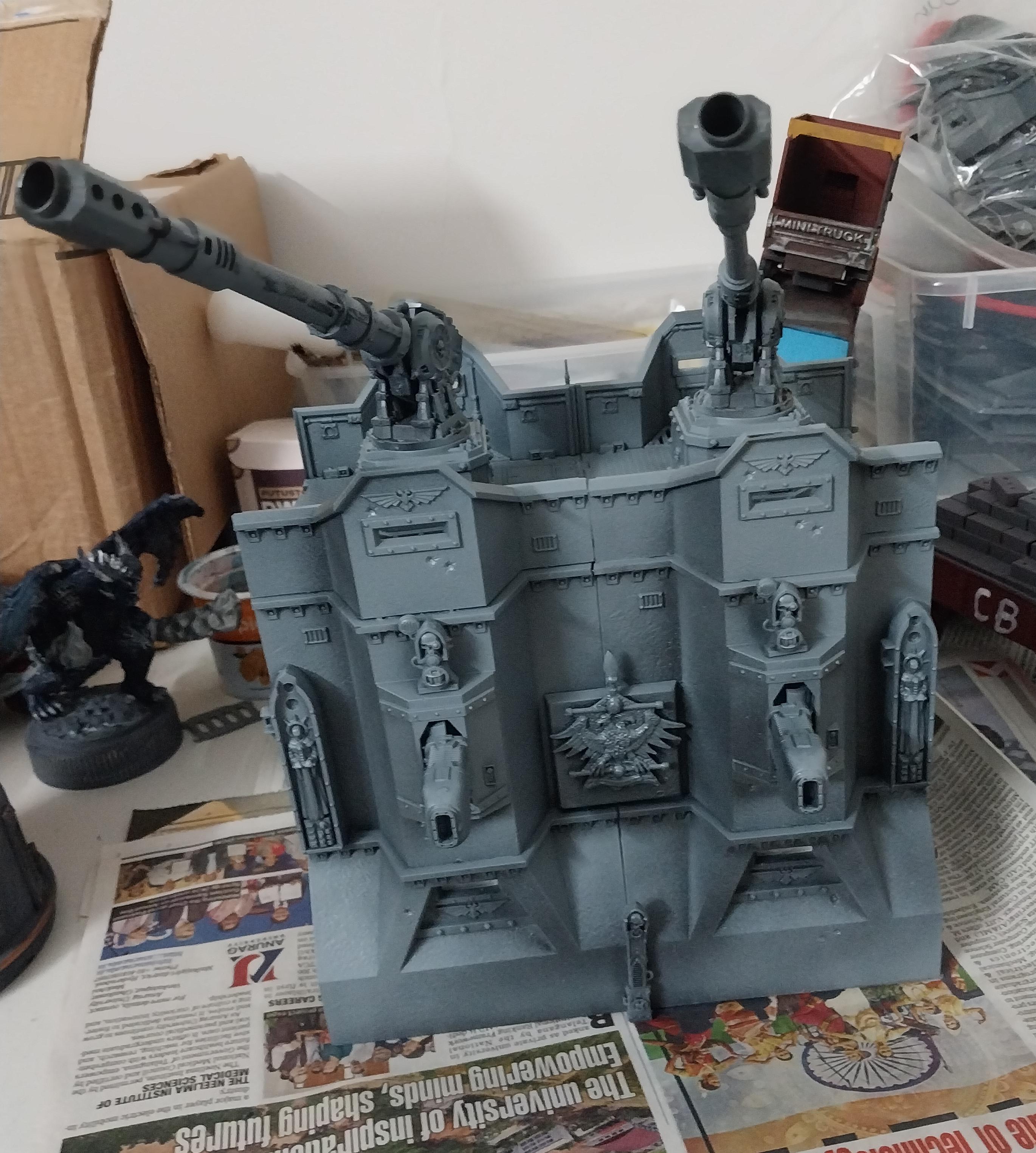 Adeptus Arbites, City Wall, Fortification, Imperial Bastion, Out Of Production, Terrain, Thin Blue Line, Wall