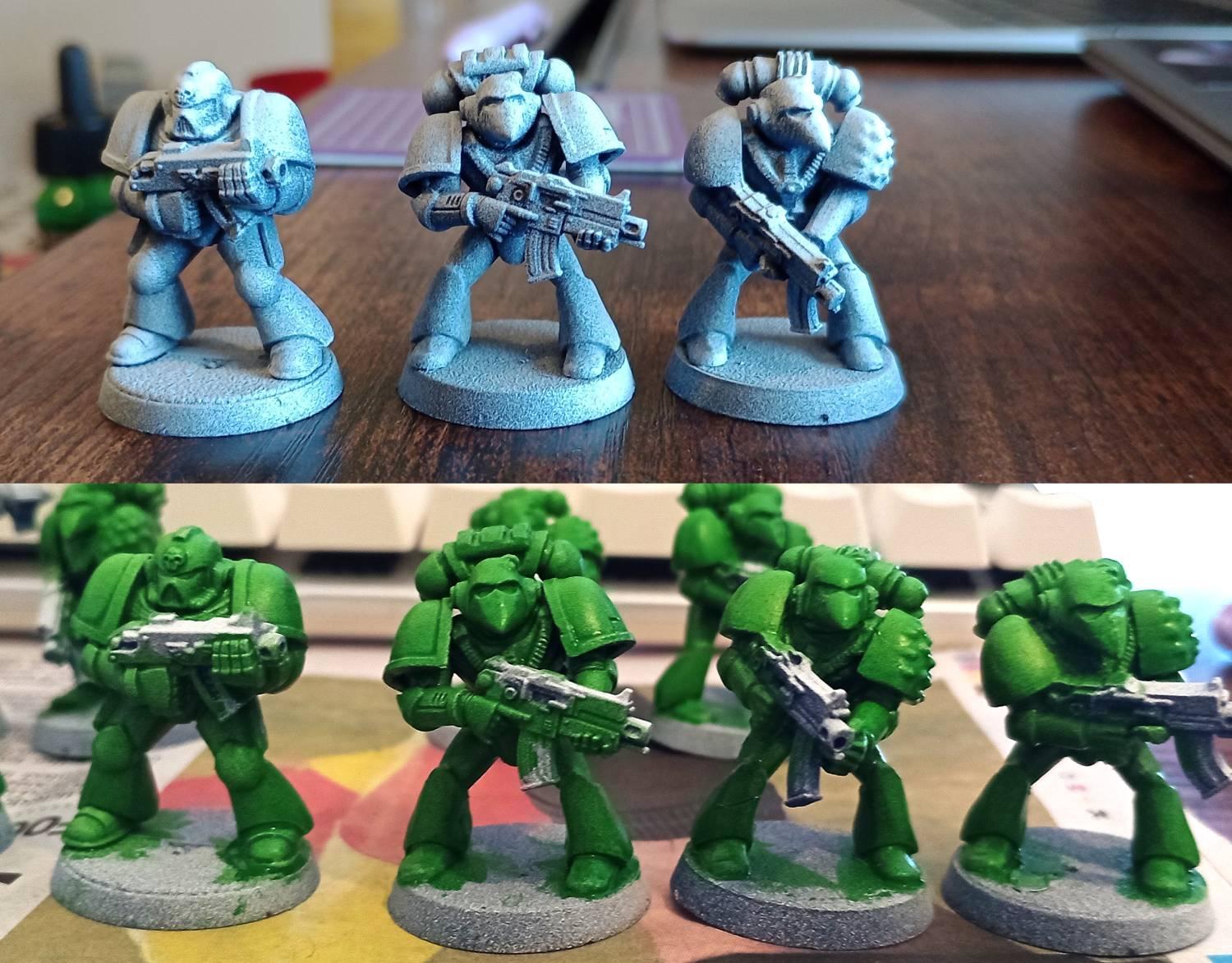 Painted Sons of Medusa mixed era plastic kits