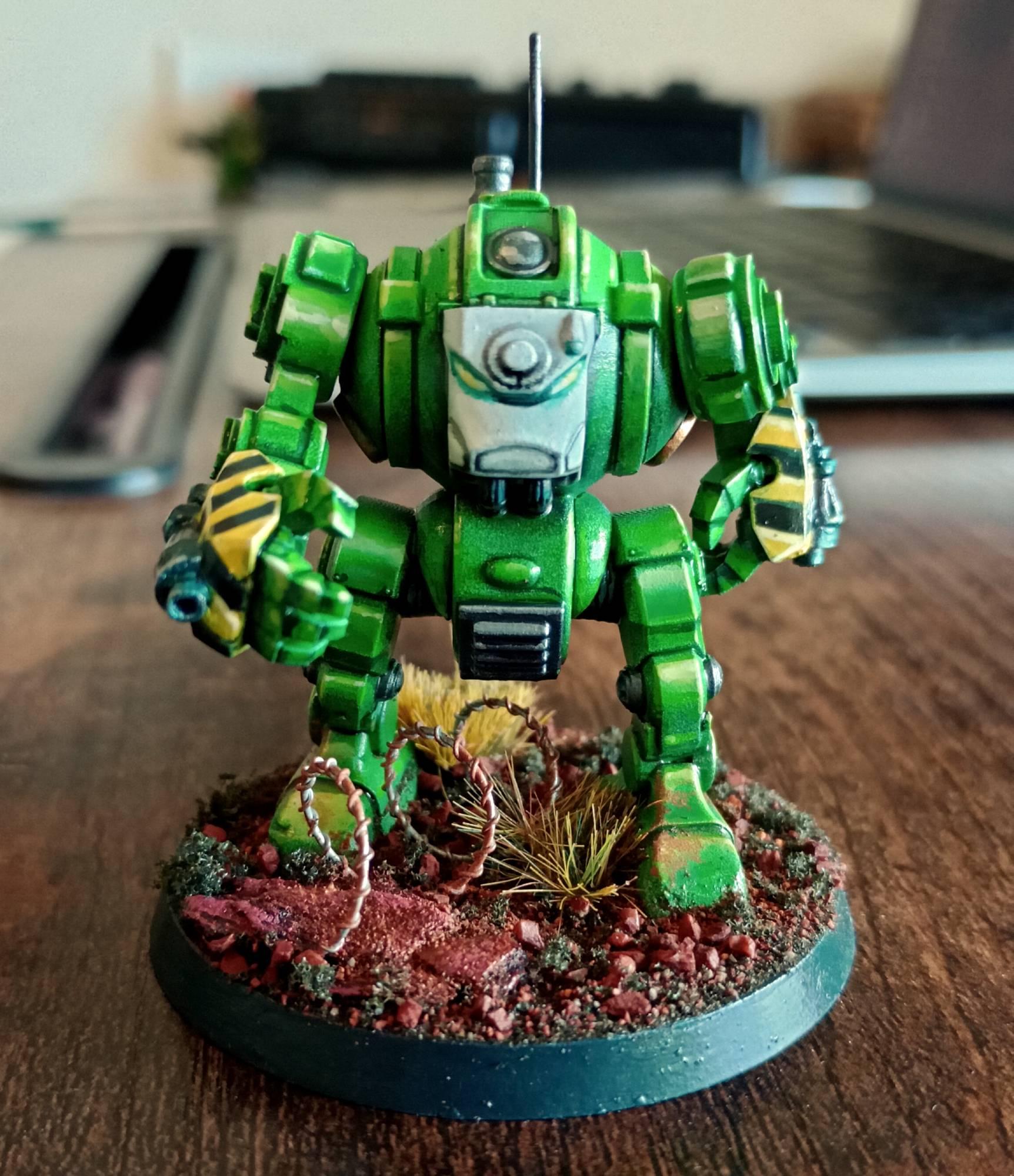 3d Print, Dreadnought, Green, Imperial, Rouge Trader, Sons Of Medusa, Space Marines