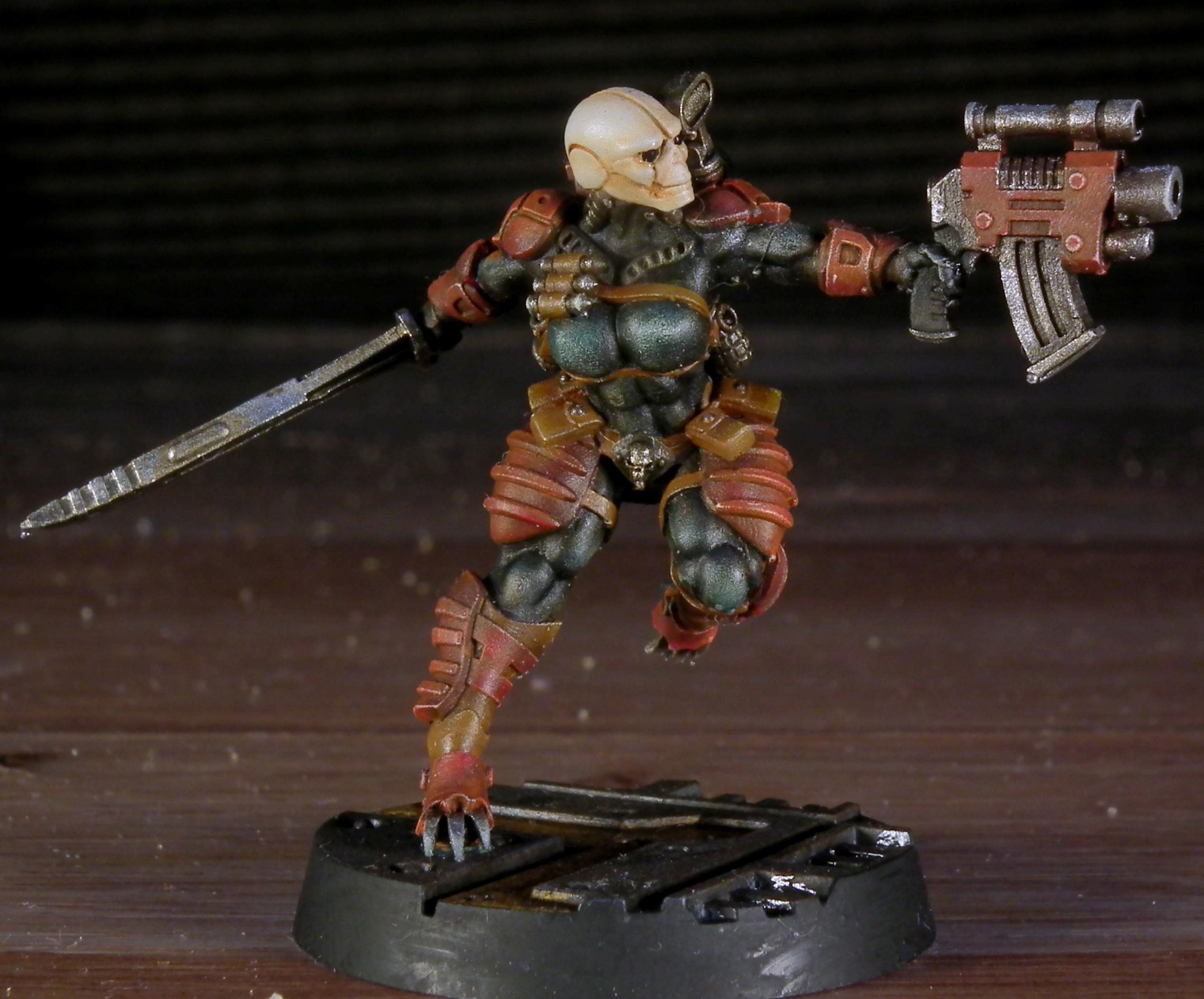 Assassin, Eversor, Female, Rubenesque, Warhammer 40,000