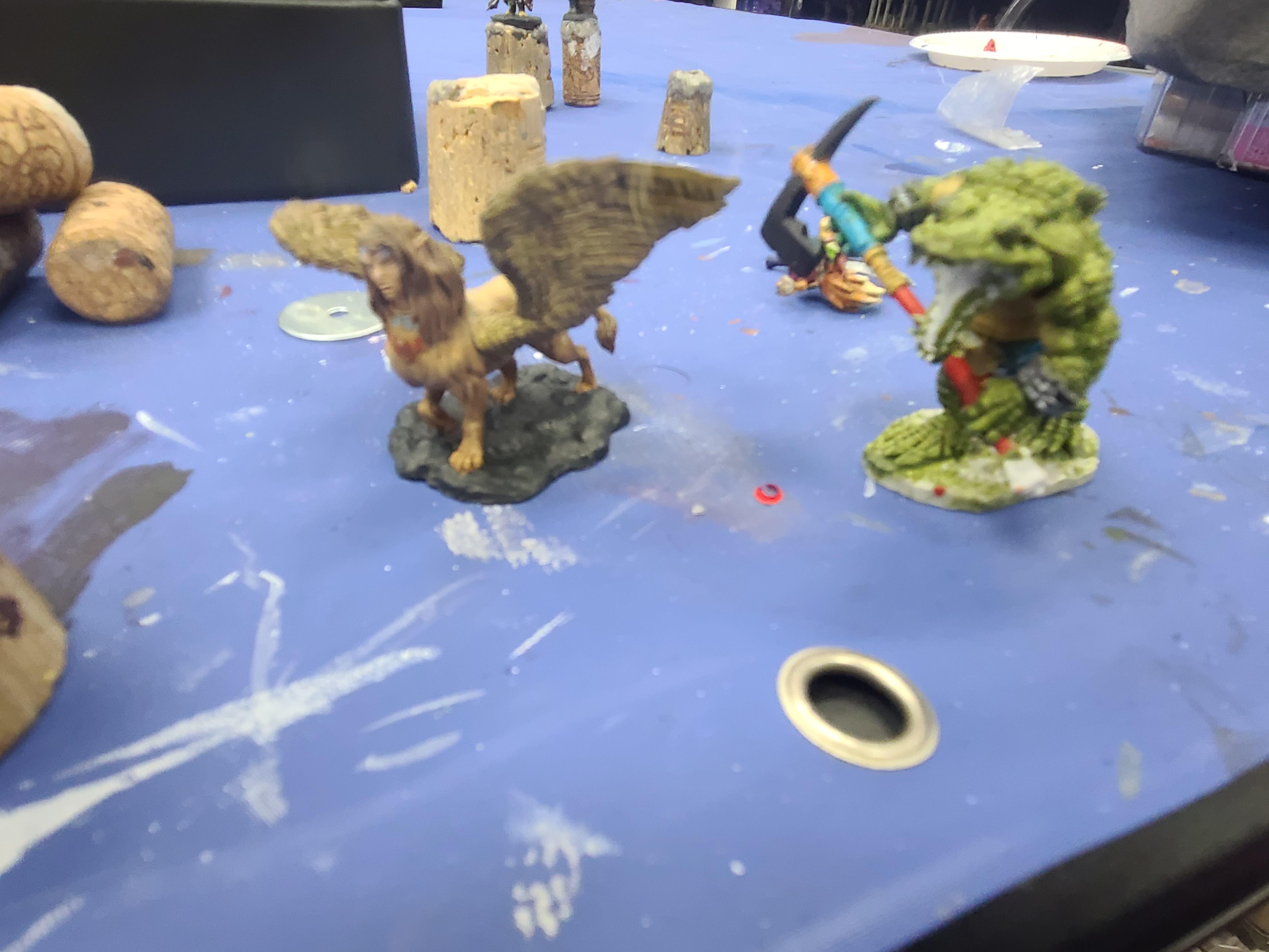 Axe, Bones, Caiman, Dungeons And Dragons, Reaper Miniatures, Sphinx, Warhammer Fantasy