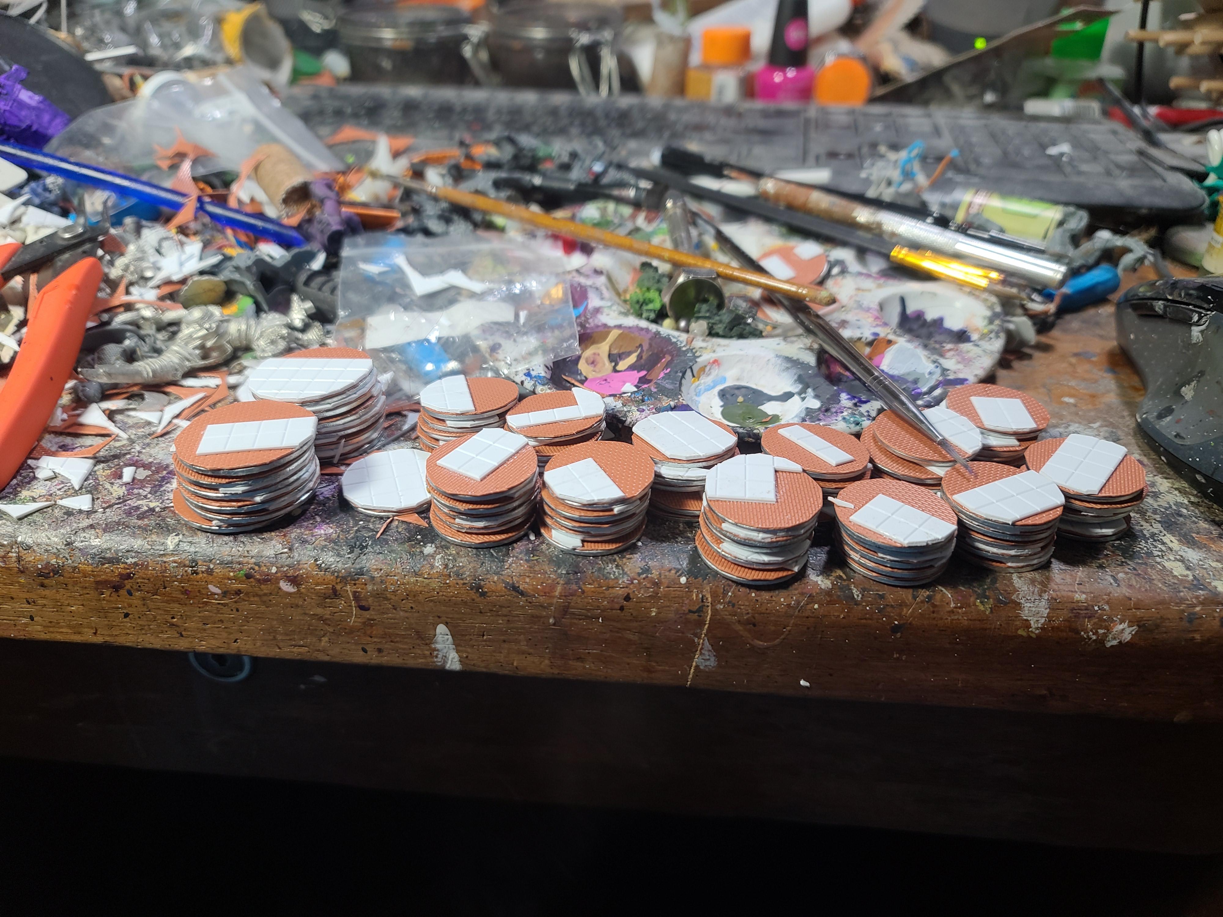 6mm, Base, City Bases, Process Shot, Washers