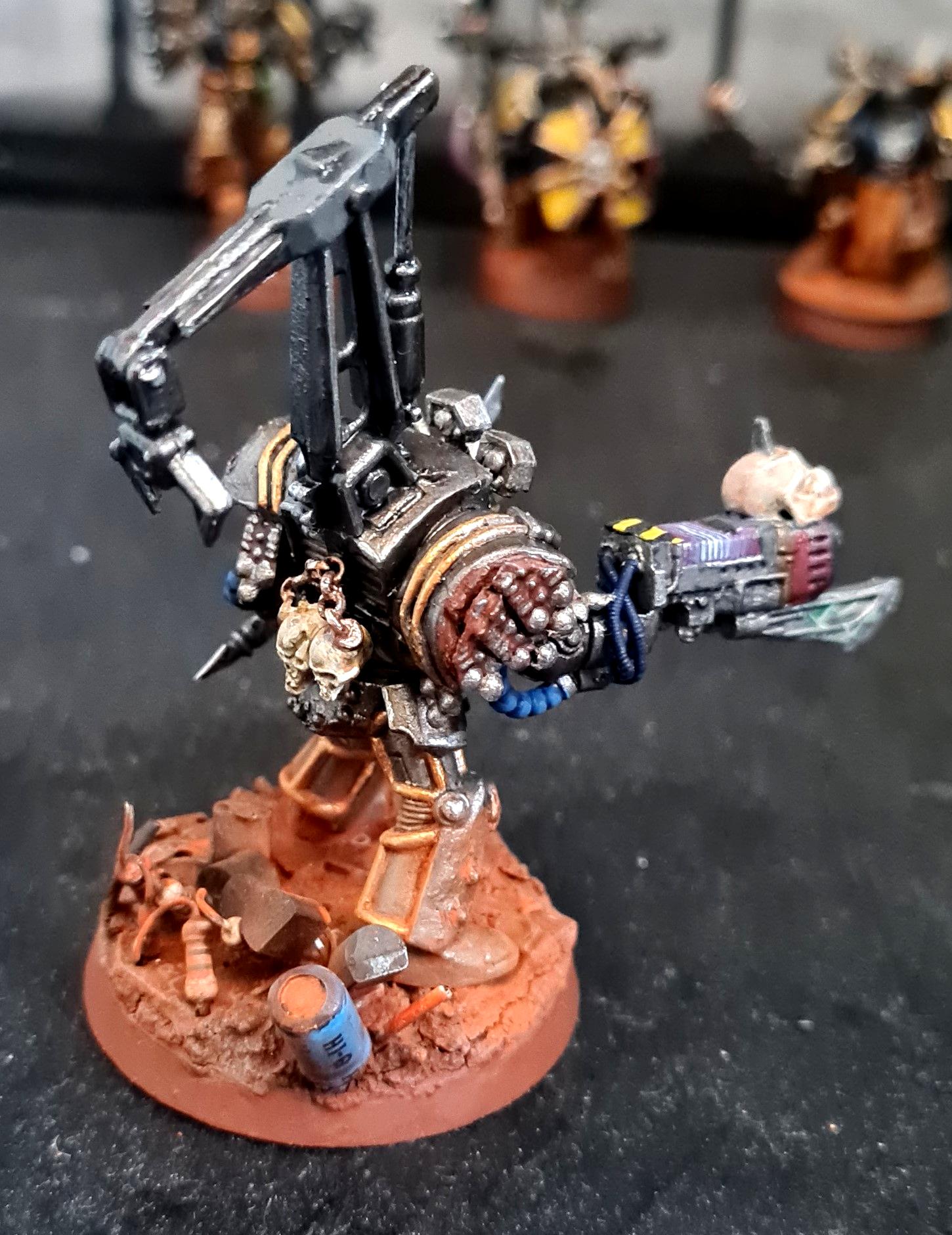 Chaos, Chaos Space Marines, Chaos Undivided, Conversion, Hazard Stripes, Heresy, Heretic Astartes, Infantry, Iron Warriors, Iron Within, Iron Without!, Kitbash, Plasma, Power Axe, Rust, Servo Arm, Tehnlog, Terminator Armor, Traitor Legions, Trophy, Warhammer 40,000