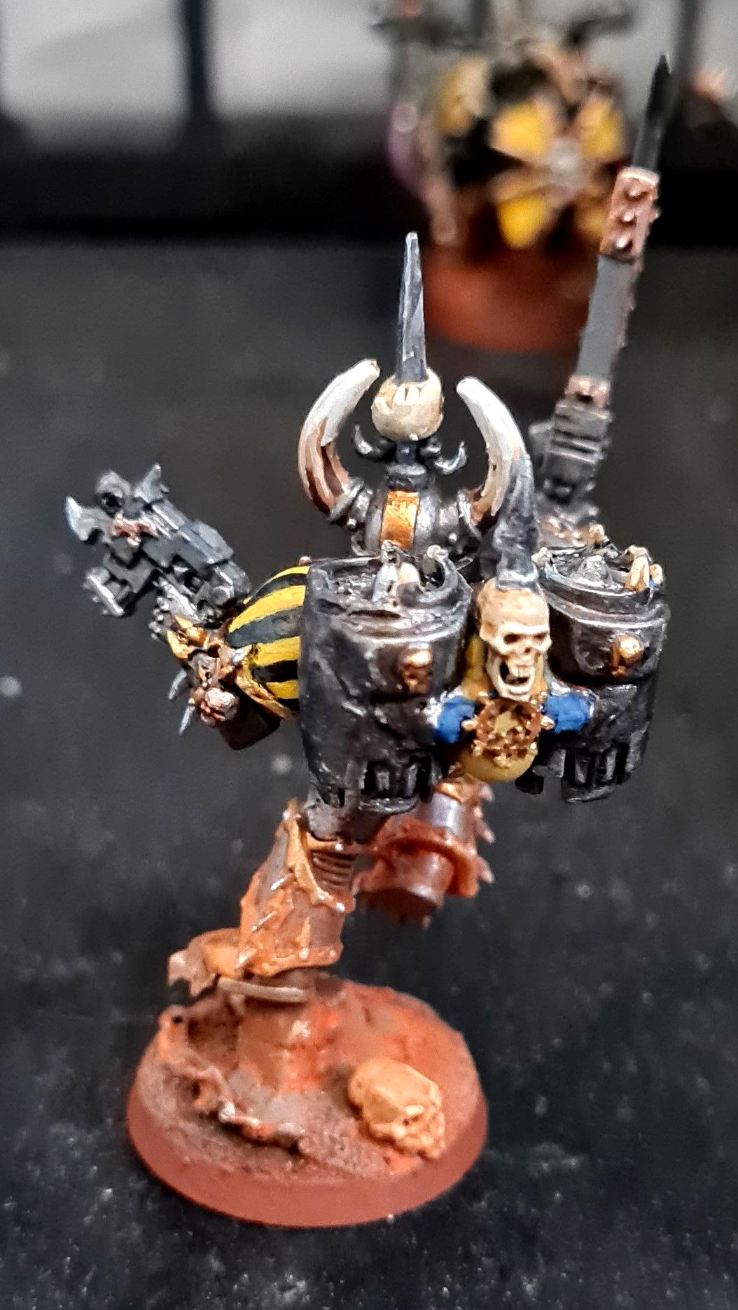 Chain Sword, Chaos, Chaos Space Marines, Chaos Undivided, Conversion, Fast Attack, Hazard Stripes, Heresy, Heretic Astartes, Infantry, Iron Warriors, Iron Within, Iron Without!, Kitbash, Raptors, Rust, Traitor Legions, Warhammer 40,000