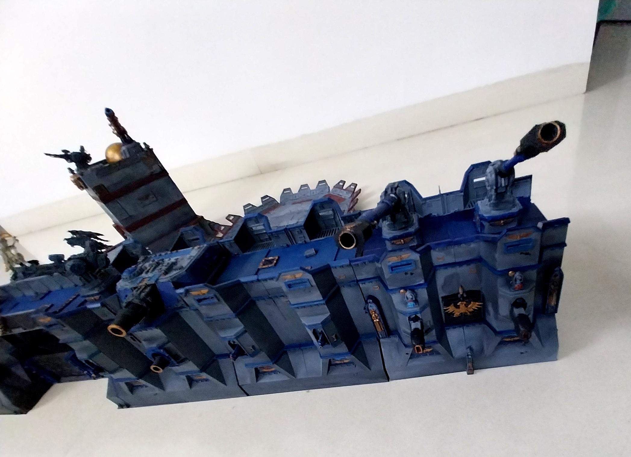Adeptus Arbites, Bastion, City Wall, Fortification, Out Of Production, Terrain, Thin Blue Line, Wall