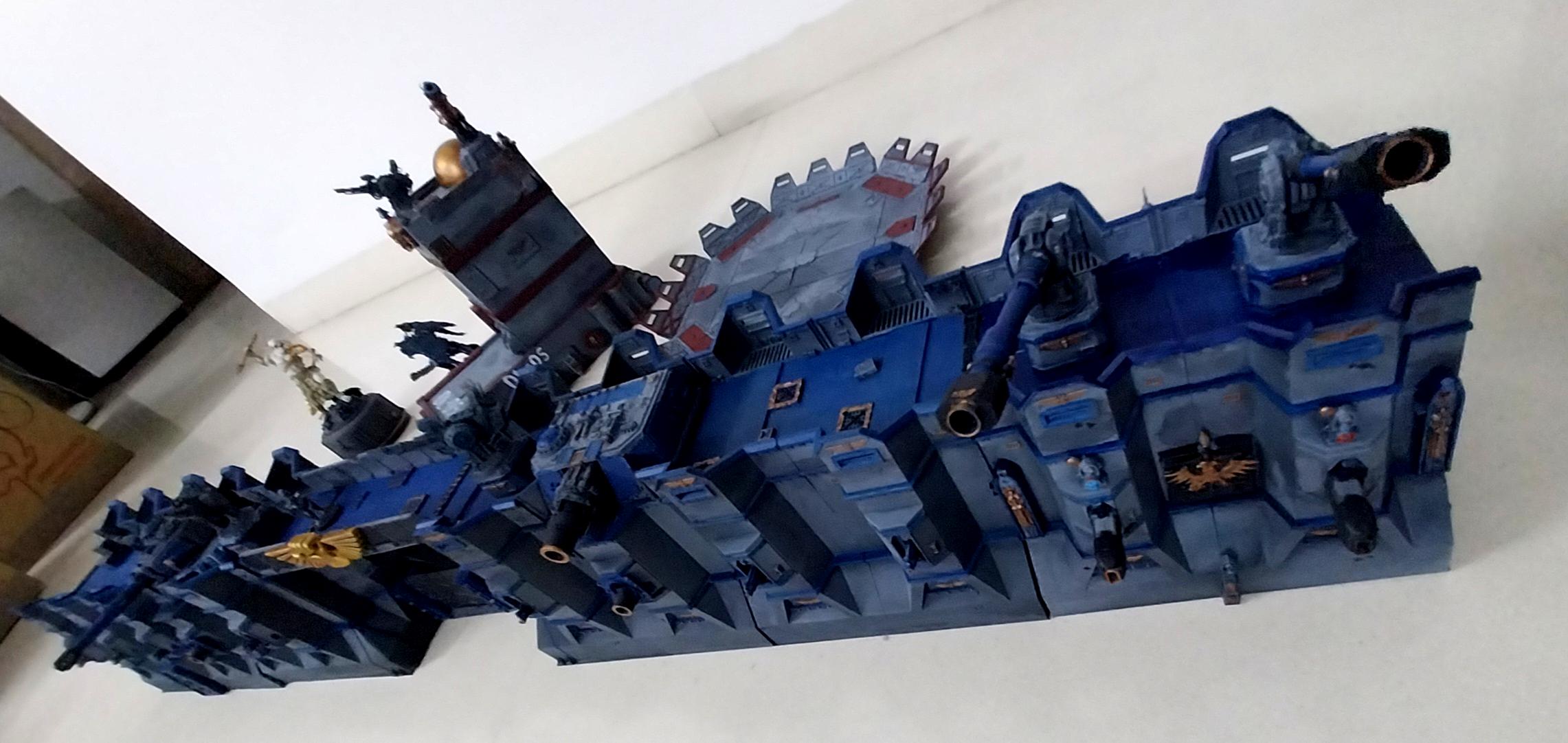 Adeptus Arbites, Bastion, City Wall, Fortification, Out Of Production, Terrain, Thin Blue Line, Wall