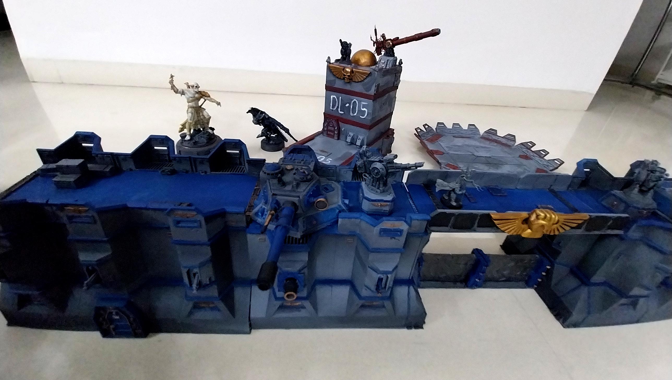 Adeptus Arbites, Bastion, City Wall, Fortification, Out Of Production, Terrain, Thin Blue Line, Wall