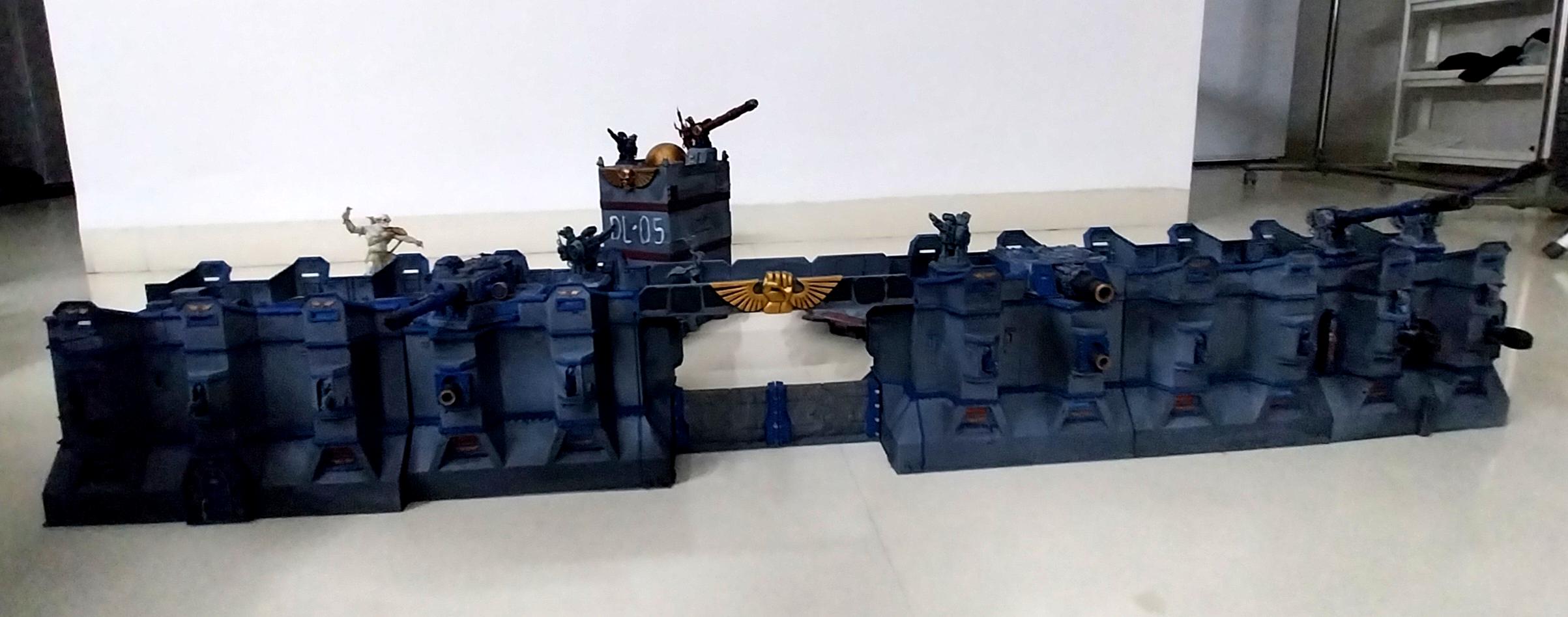 Adeptus Arbites, Bastion, City Wall, Fortification, Out Of Production, Terrain, Thin Blue Line, Wall