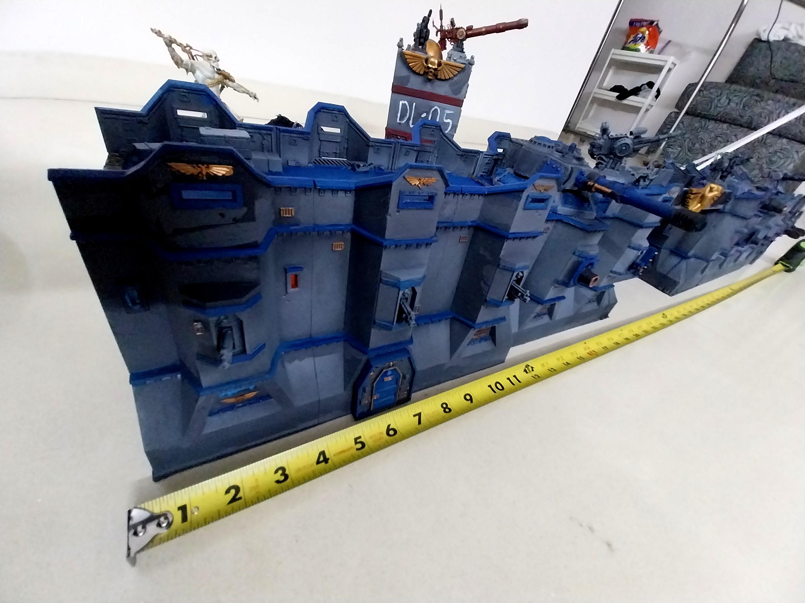 Adeptus Arbites, Bastion, City Wall, Fortification, Out Of Production, Terrain, Thin Blue Line, Wall