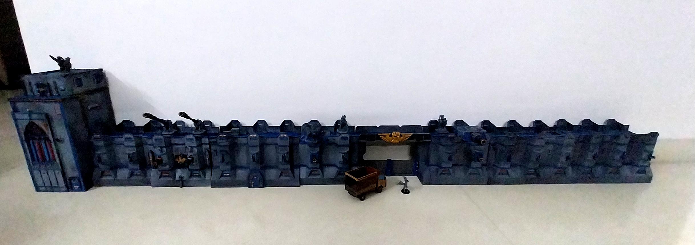 Adeptus Arbites, Bastion, City Wall, Fortification, Fortress Precinct, Out Of Production, Terrain, Thin Blue Line, Wall