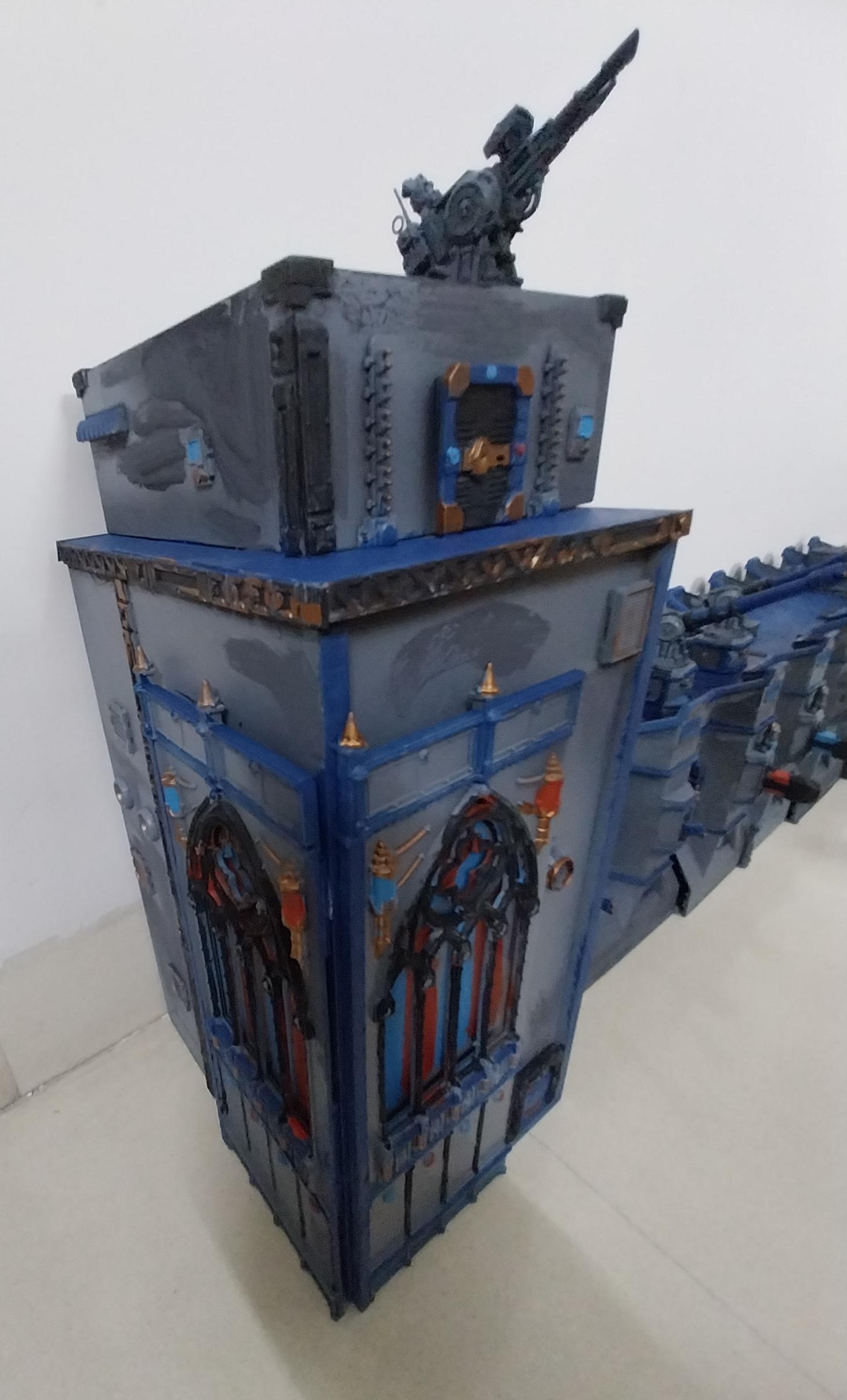 Adeptus Arbites, Bastion, City Wall, Fortification, Out Of Production, Terrain, Thin Blue Line, Wall