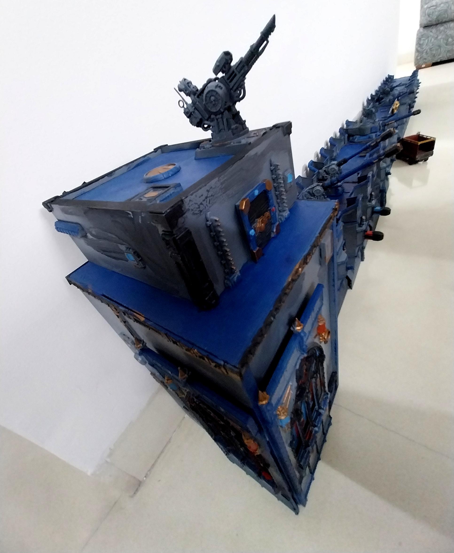 Adeptus Arbites, Bastion, City Wall, Fortification, Out Of Production, Terrain, Thin Blue Line, Wall