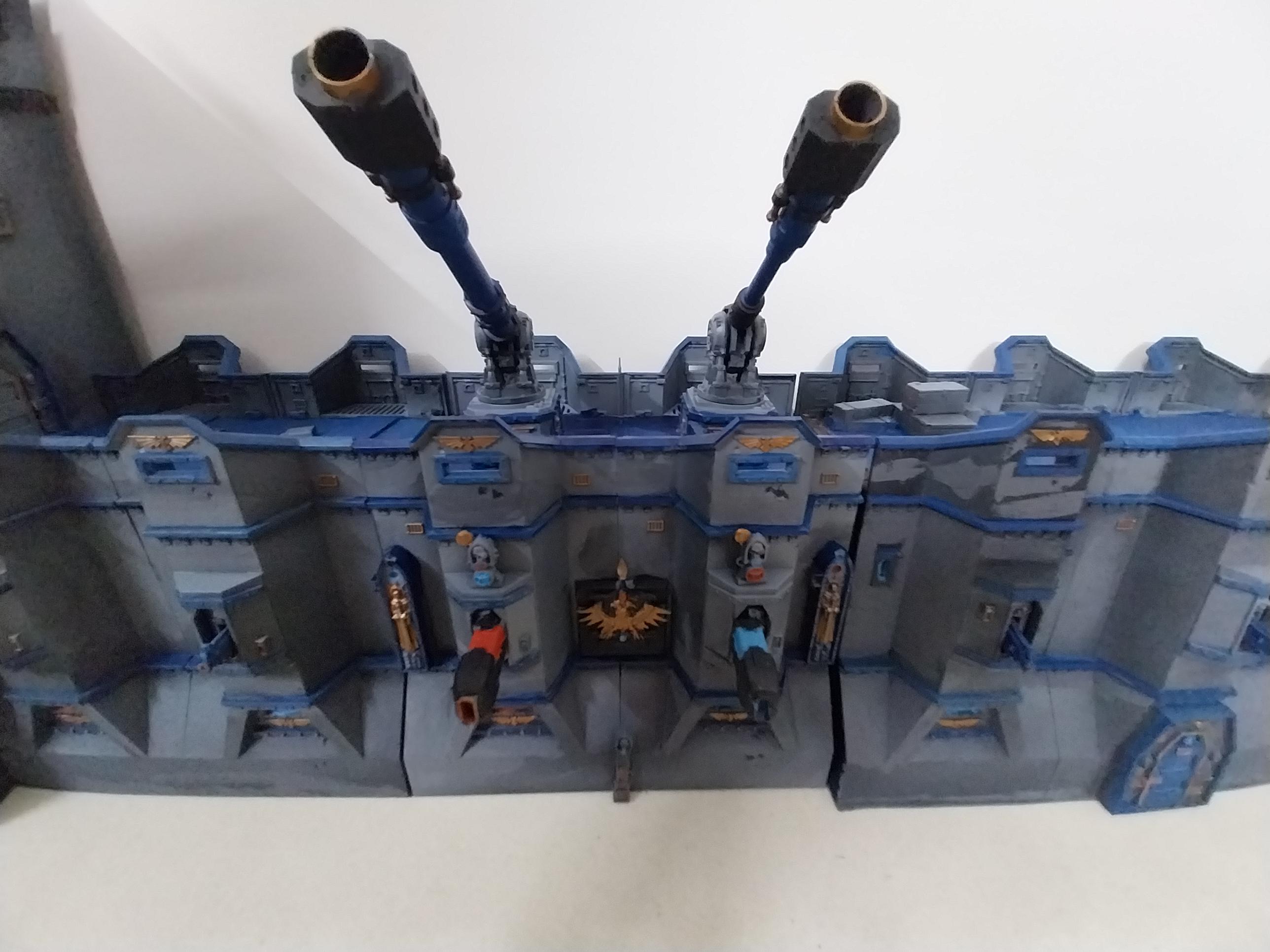 Adeptus Arbites, Artillery, Bastion, City Wall, Earthshaker, Fortification, Out Of Production, Terrain, Thin Blue Line, Wall
