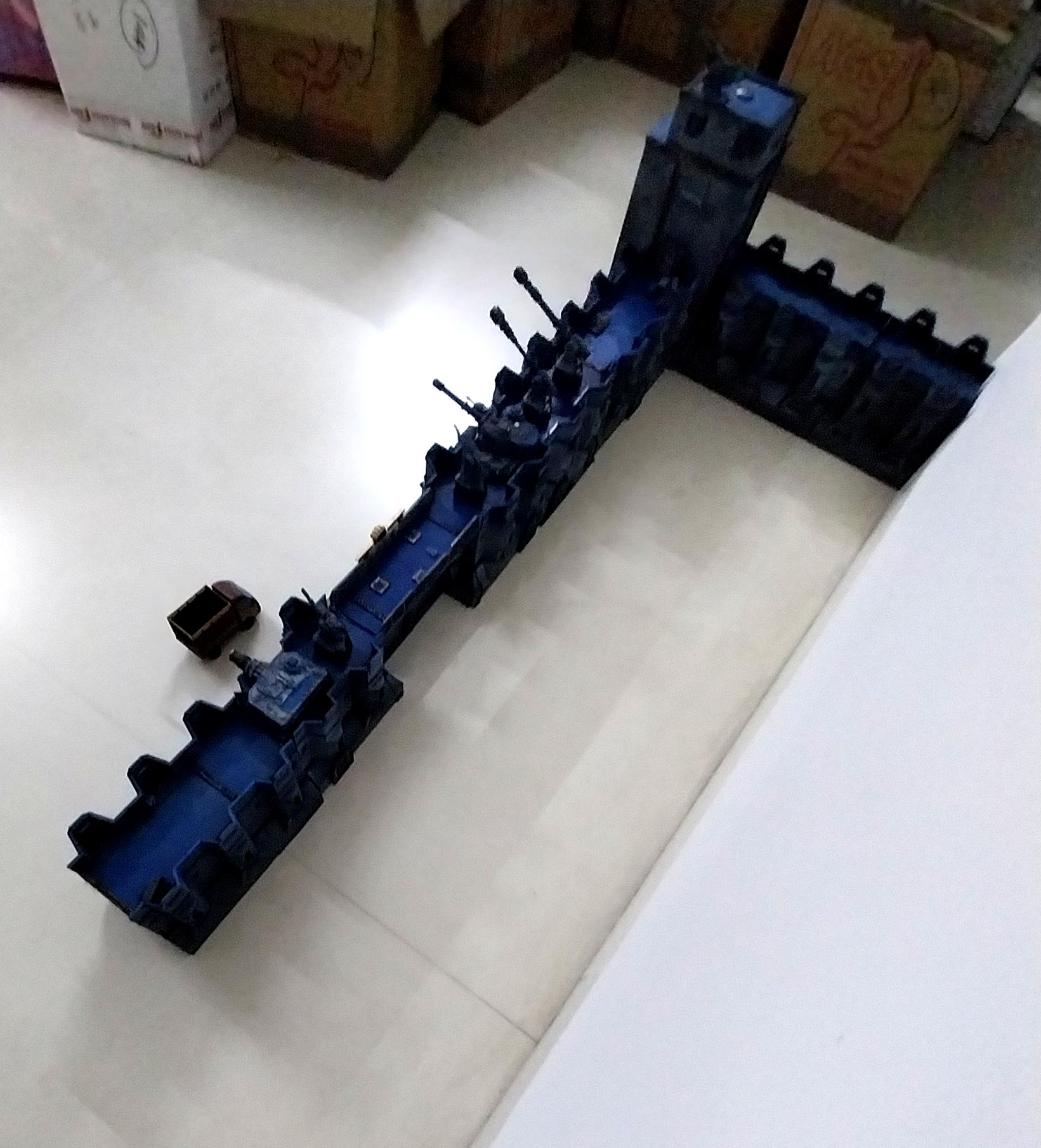 Adeptus Arbites, Bastion, City Wall, Fortification, Out Of Production, Terrain, Thin Blue Line, Wall