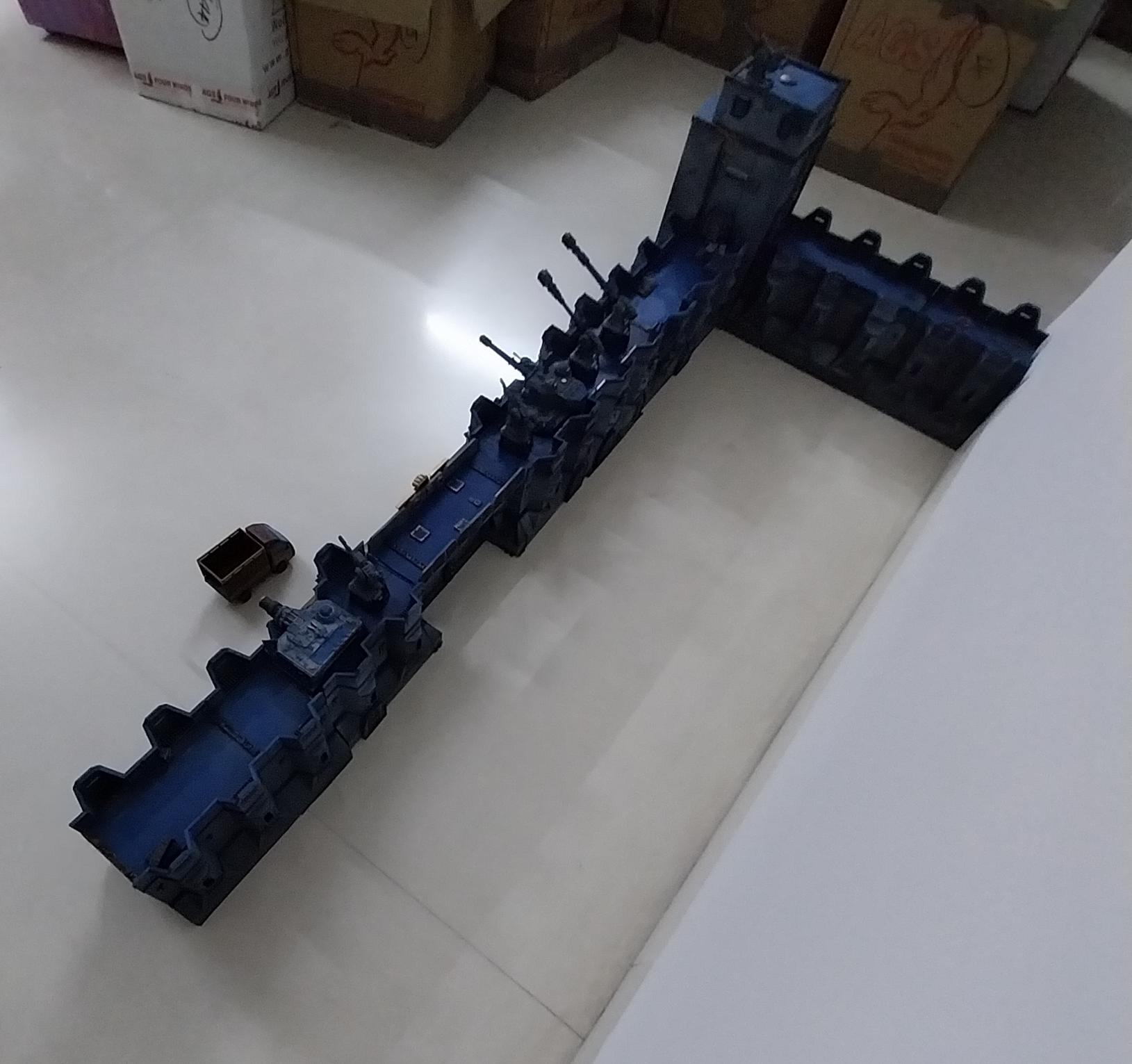Adeptus Arbites, Bastion, City Wall, Fortification, Out Of Production, Terrain, Thin Blue Line, Wall