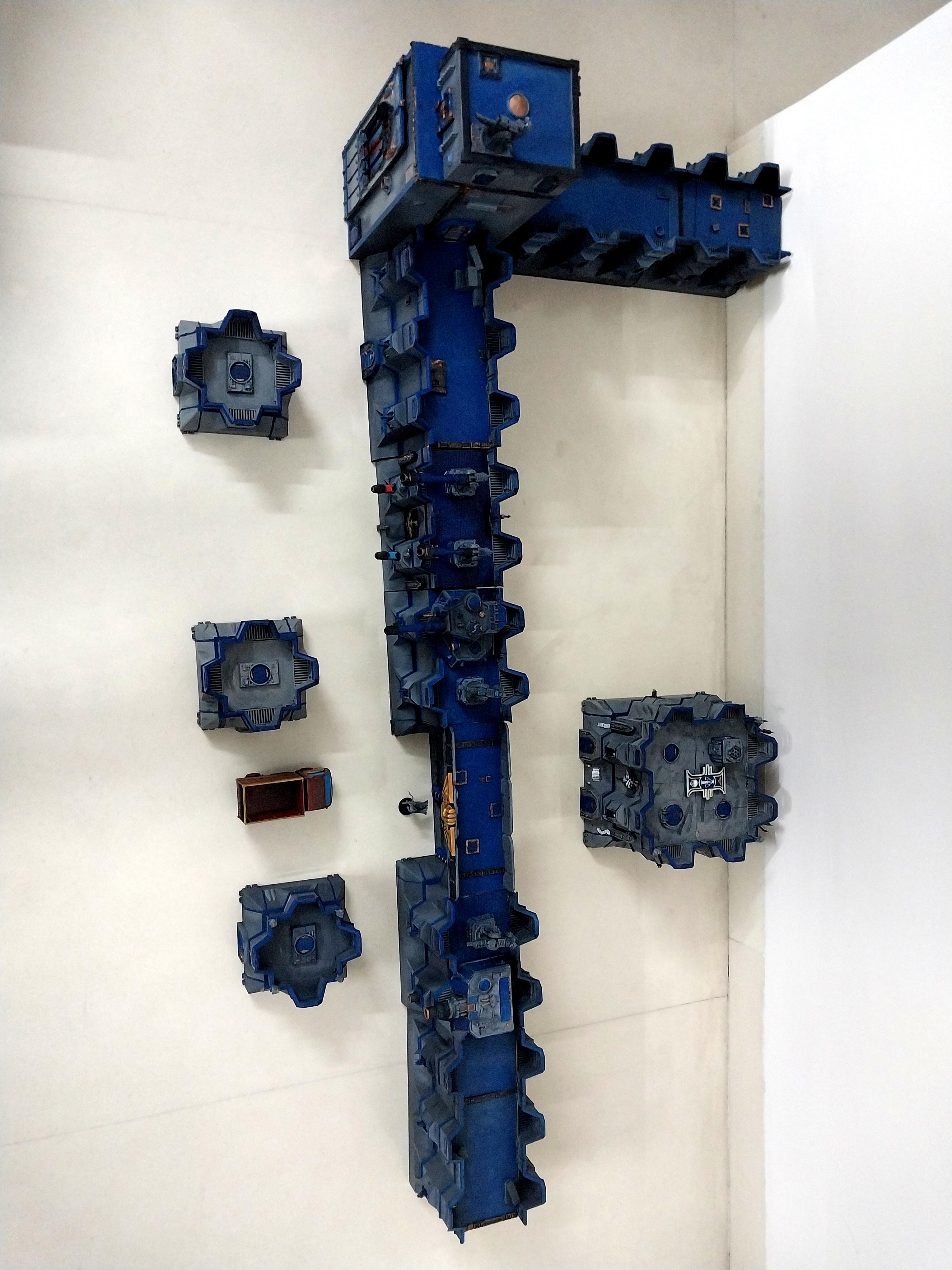Adeptus Arbites, Bastion, City Wall, Fortification, Out Of Production, Terrain, Thin Blue Line, Wall