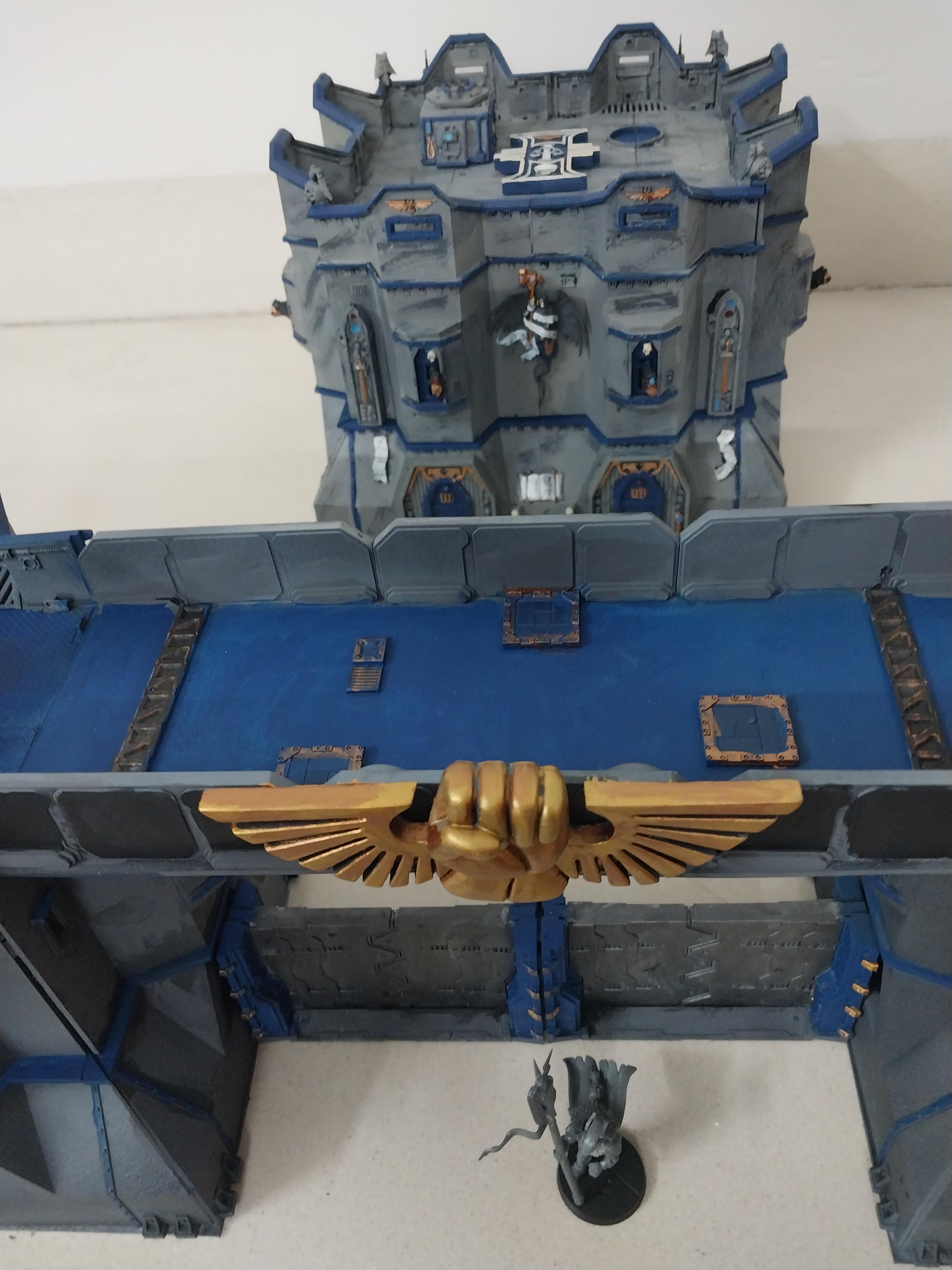 Adeptus Arbites, Bastion, Bunker, City Wall, Fortification, Fortress Precinct, Gate, Gatehouse, Out Of Production, Terrain, Thin Blue Line, Wall
