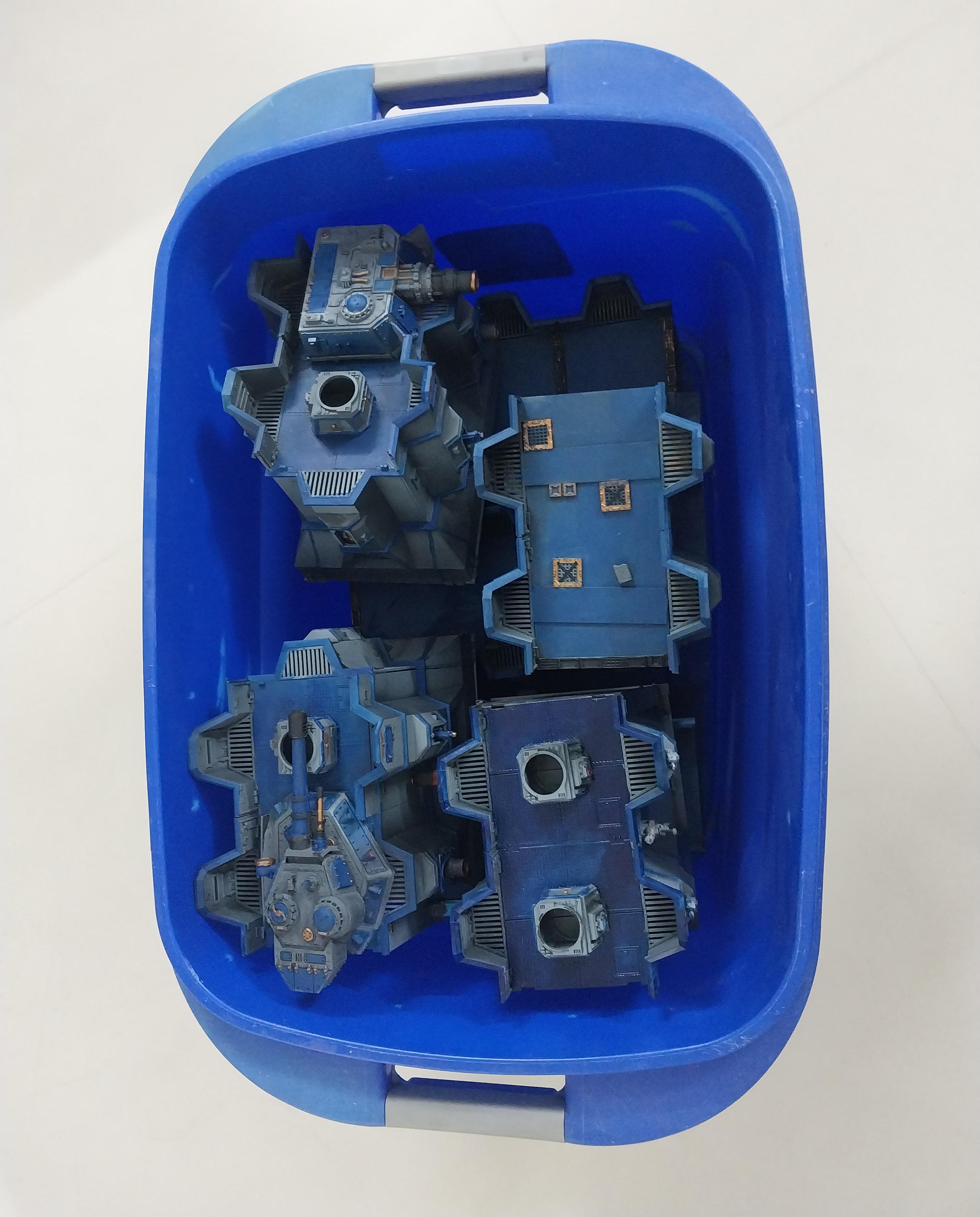 Adeptus Arbites, Bastion, City Wall, Fortification, Out Of Production, Storage, Terrain, Thin Blue Line, Wall