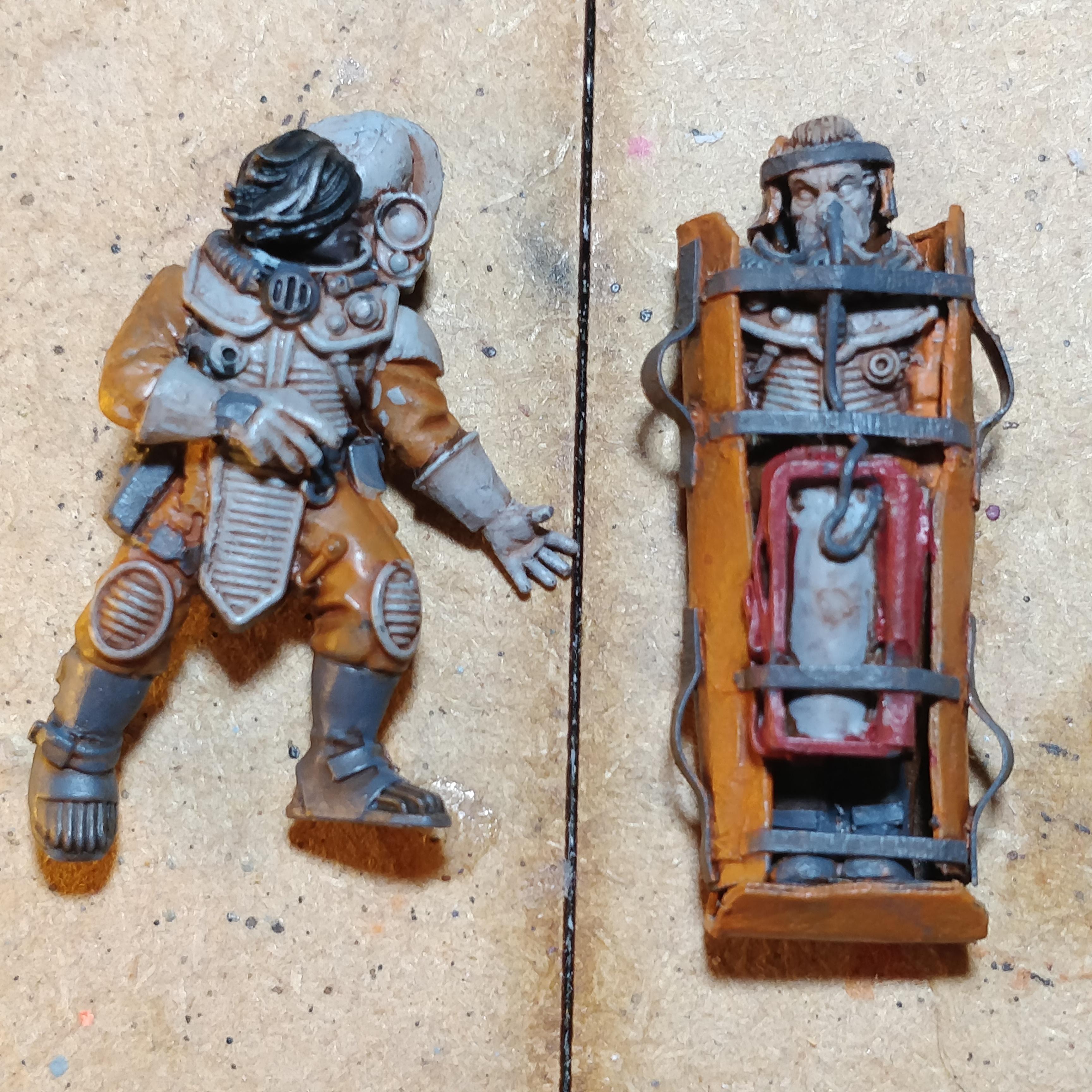 Casualty, Csr, Miner, N17, Necromunda, Rescue