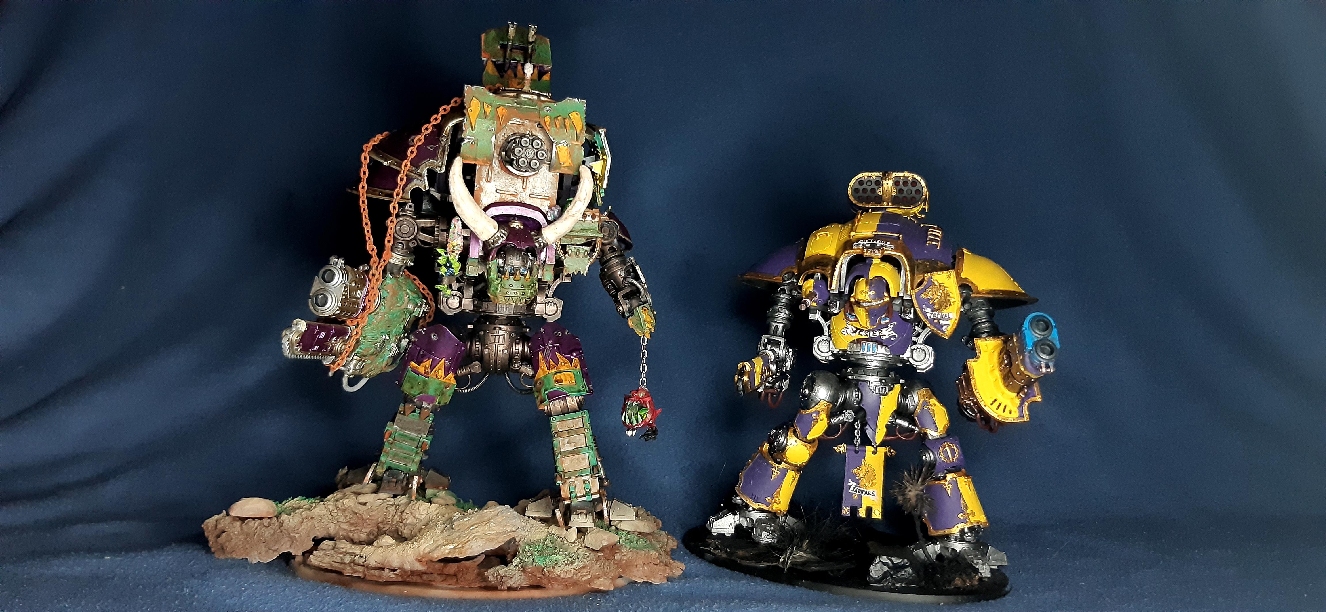 El Luchador, Grots, Imperial Knights, Kittbashing, Modding, Orks, Work In Progress