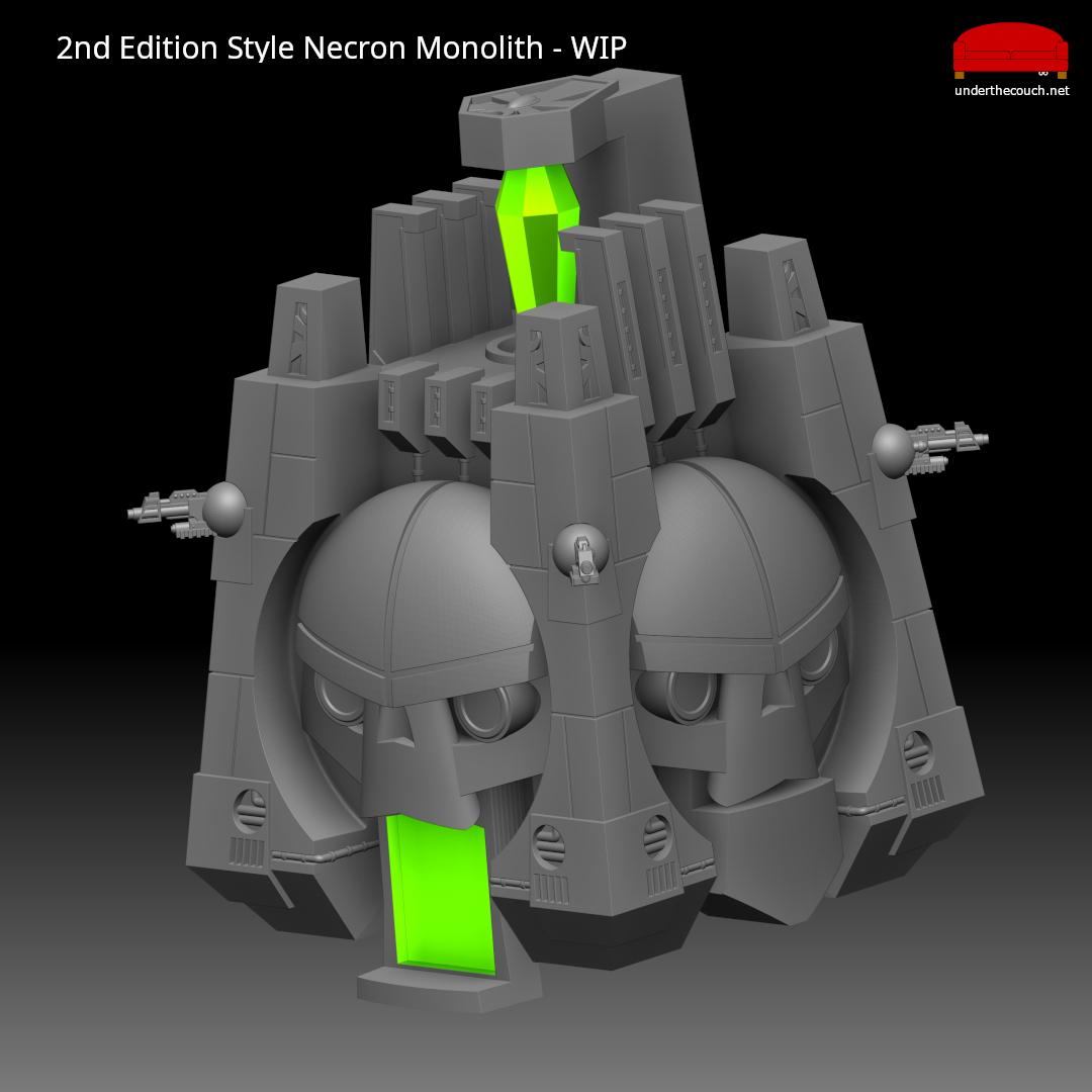 2nd Ed Necron Monolith Sculpt - WIP