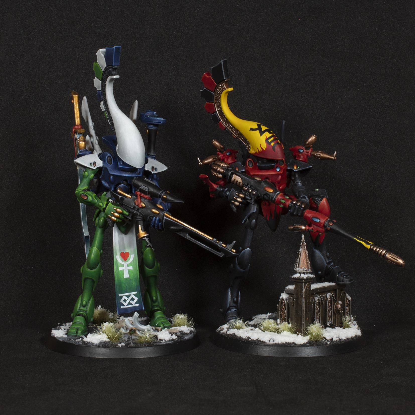 Aeldari, Aspect Warrior, Asuryani, Biel-tan, Craftworlds, Dire Avengers, Eldar, Fire Dragon, Wraithlord