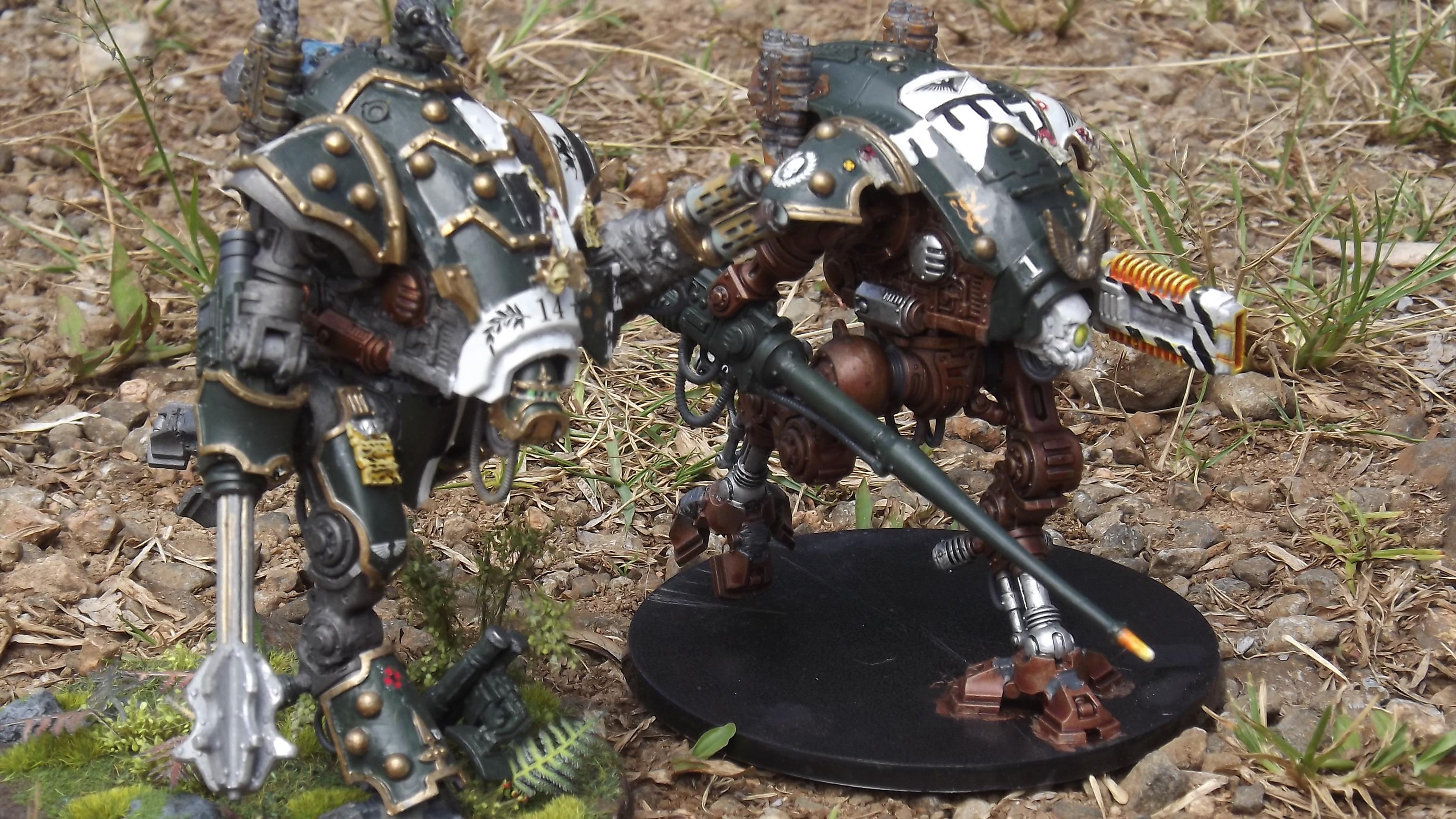 Armiger, Conversion, Heraldry, Imperial Knight, Lance, Lancer, Volkite Culverin, Work In Progress