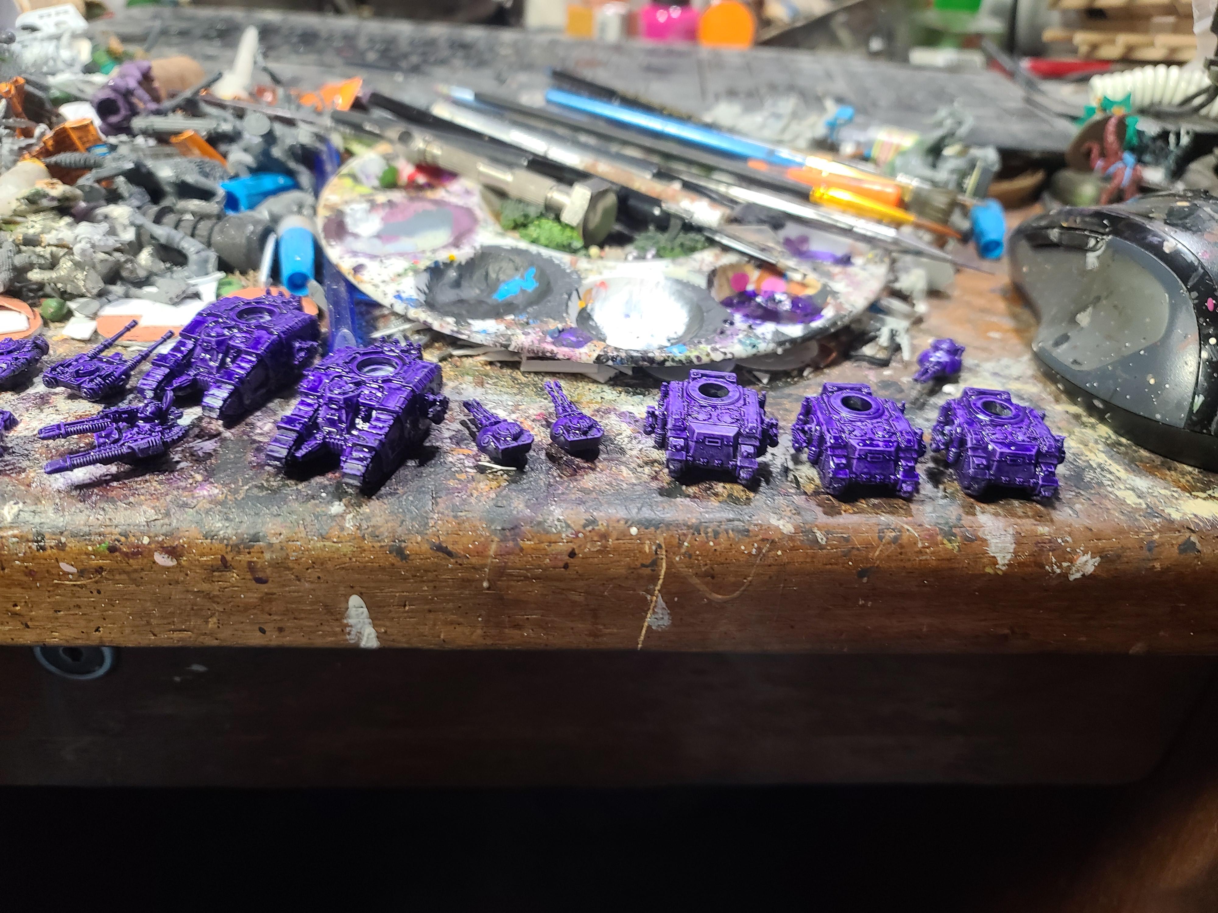 8mm, Emperor's Children, Games Workshop, Legions Imperialis, Predator, Sicarian, Space Marines, Tank