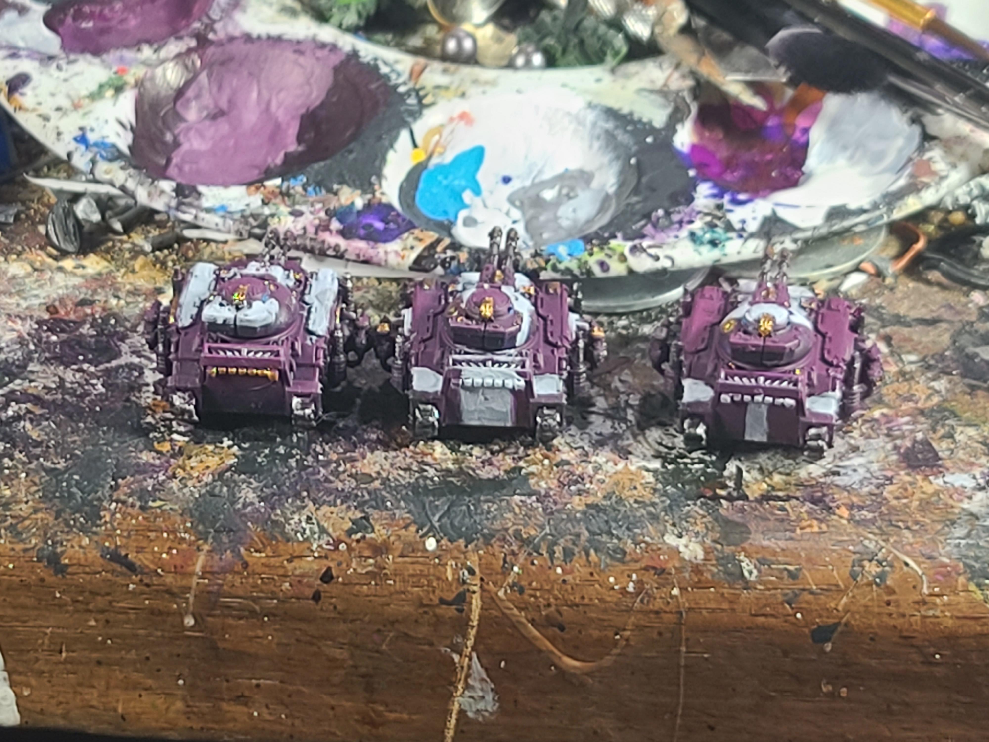 8mm, Emperor's Children, Games Workshop, Legions Imperialis, Predator, Space Marines, Tank
