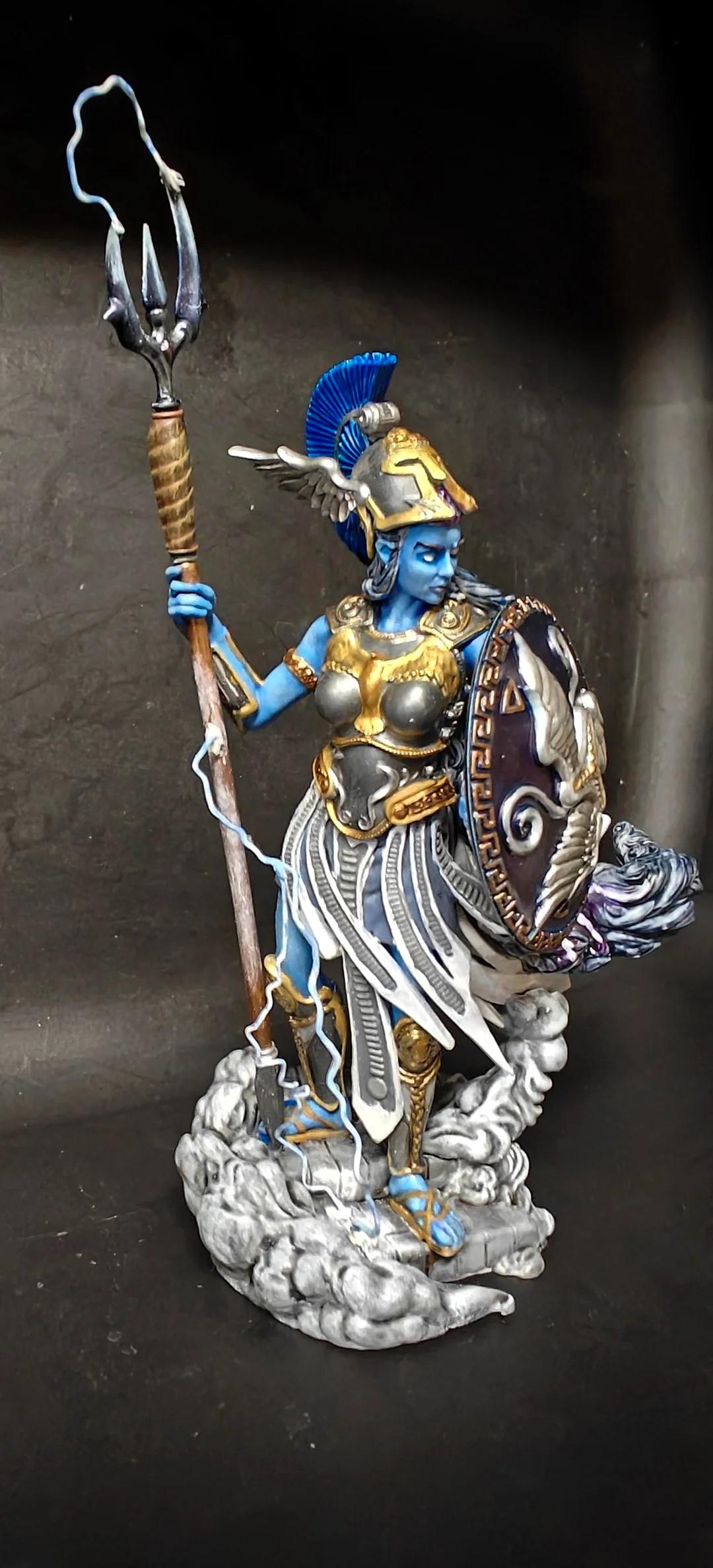 Female, Queen, Reaper, Statue, Storm Giant