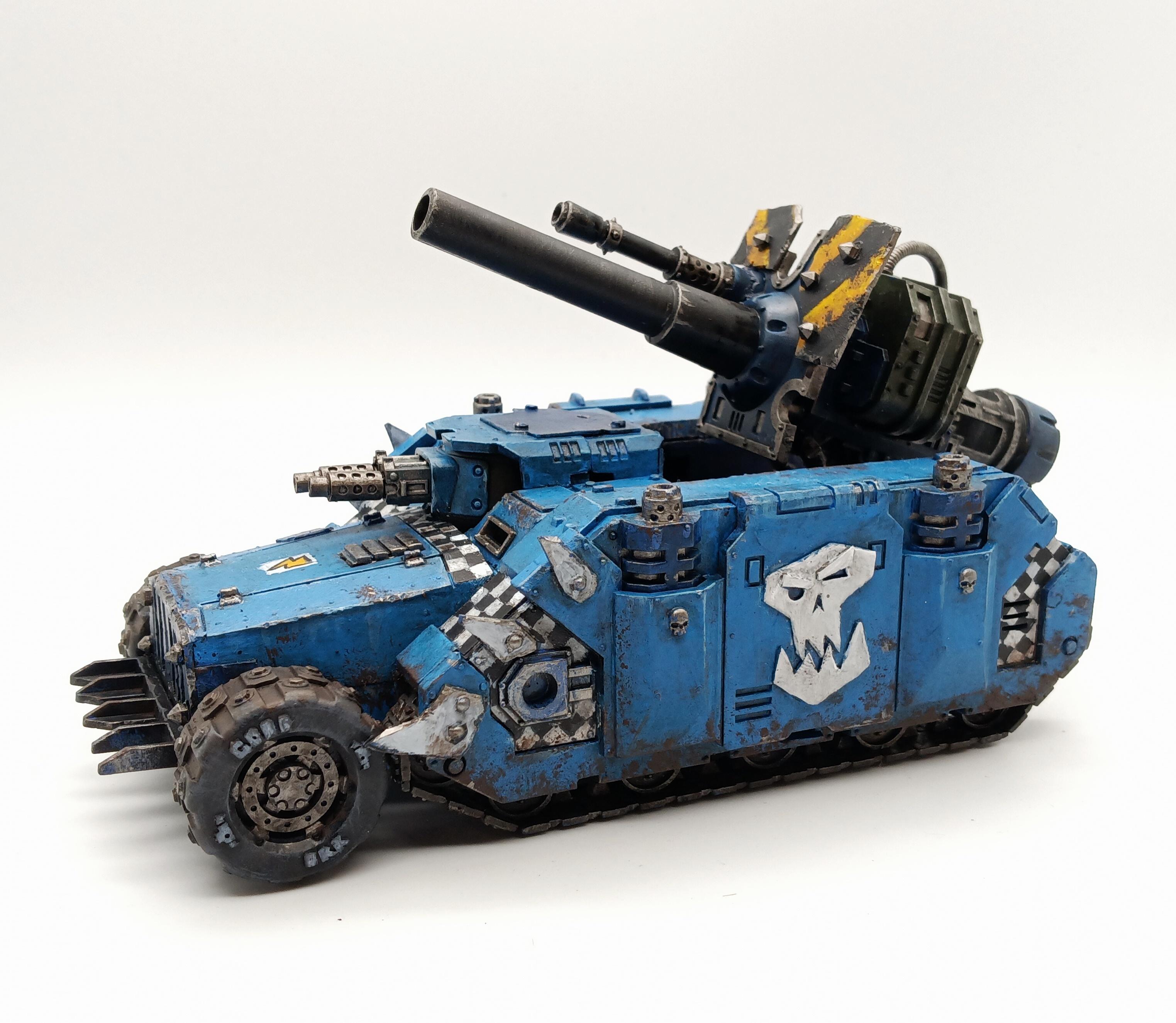 Battlewagon, Conversion, Kannonwagon, Looted, Orks, Rhino