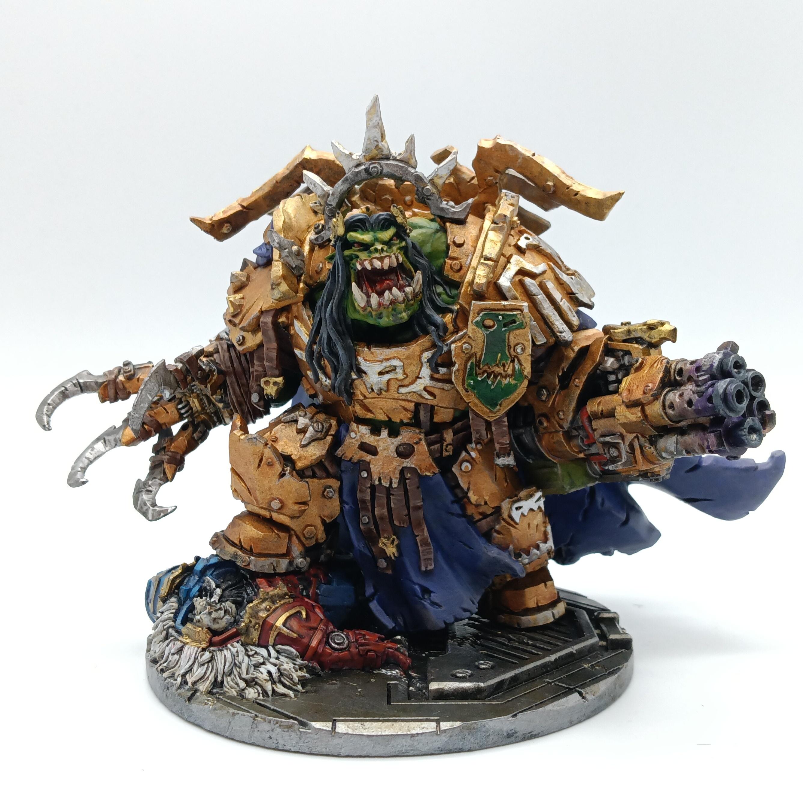 Emperor, Ghazghkull Thraka, Humor, Orks, Puppetswar, Warboss