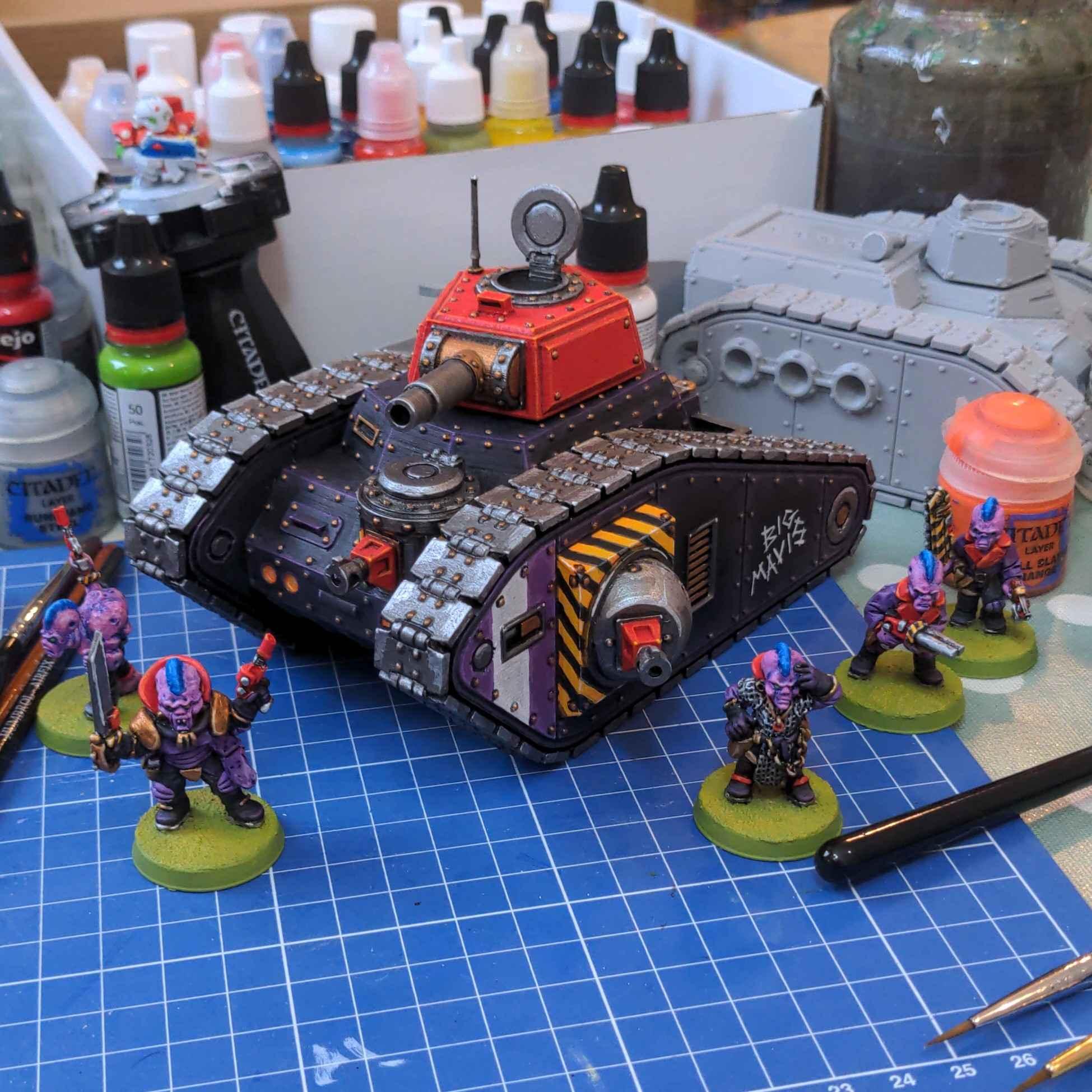 3d Print, Fan Sculpt, Genestealer Cult, Imperial Guard, Leman Russ, Oldhammer, Rogue Trader, Tank