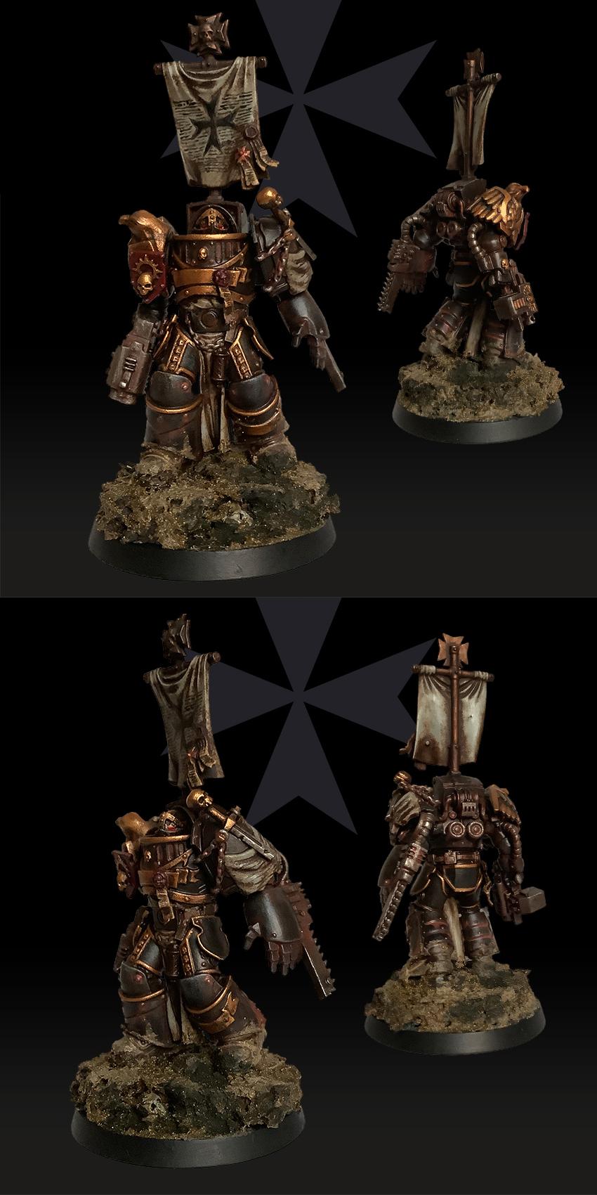Black Templars, Captain, Grimdark, Grimdark40k, Space Marines, Stahlfried, Terminator Armor, Warhammer 40,000