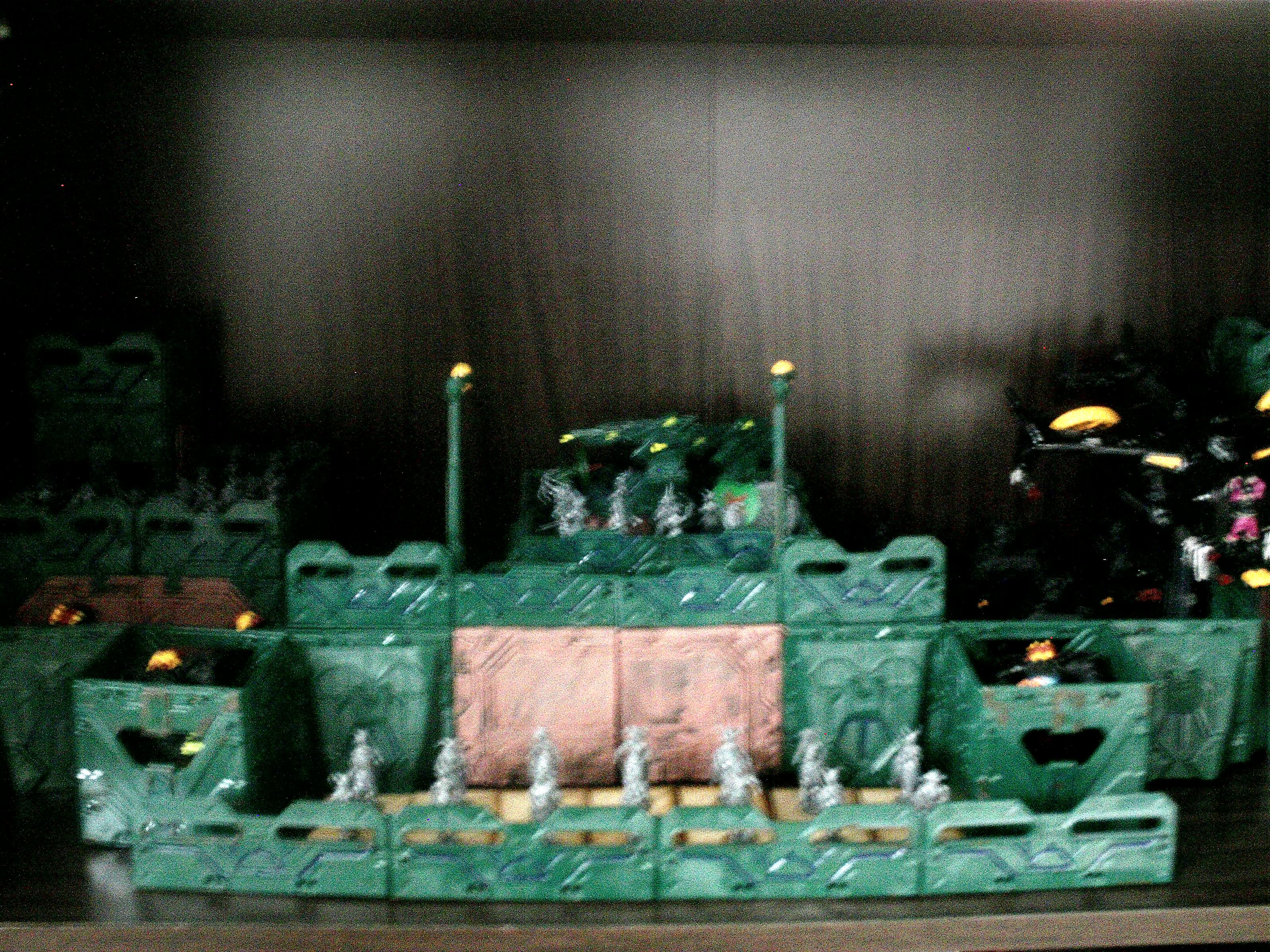 Fortress built with Mantic's Military Compound set