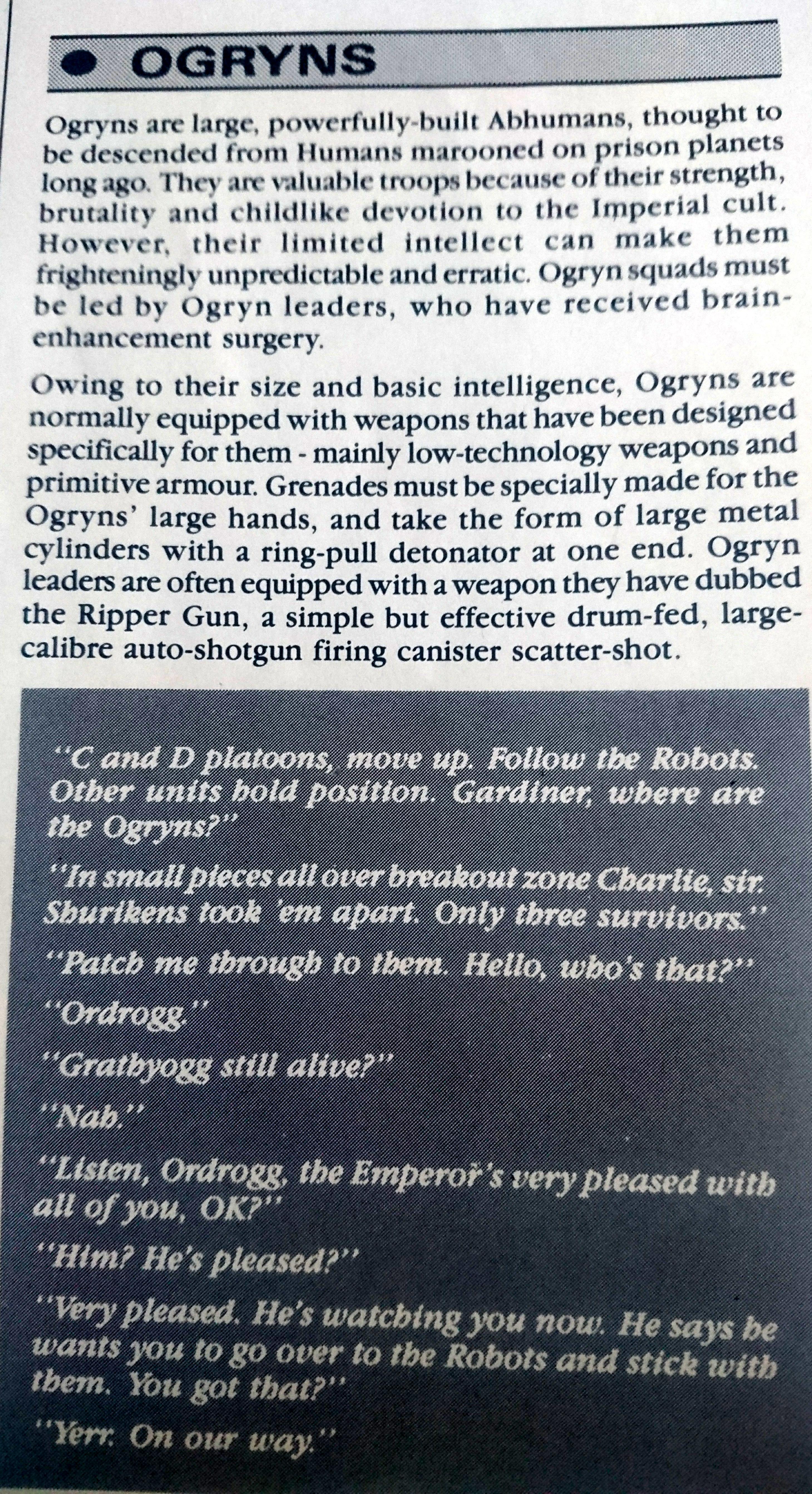 Ogryn fluff WD109 p46