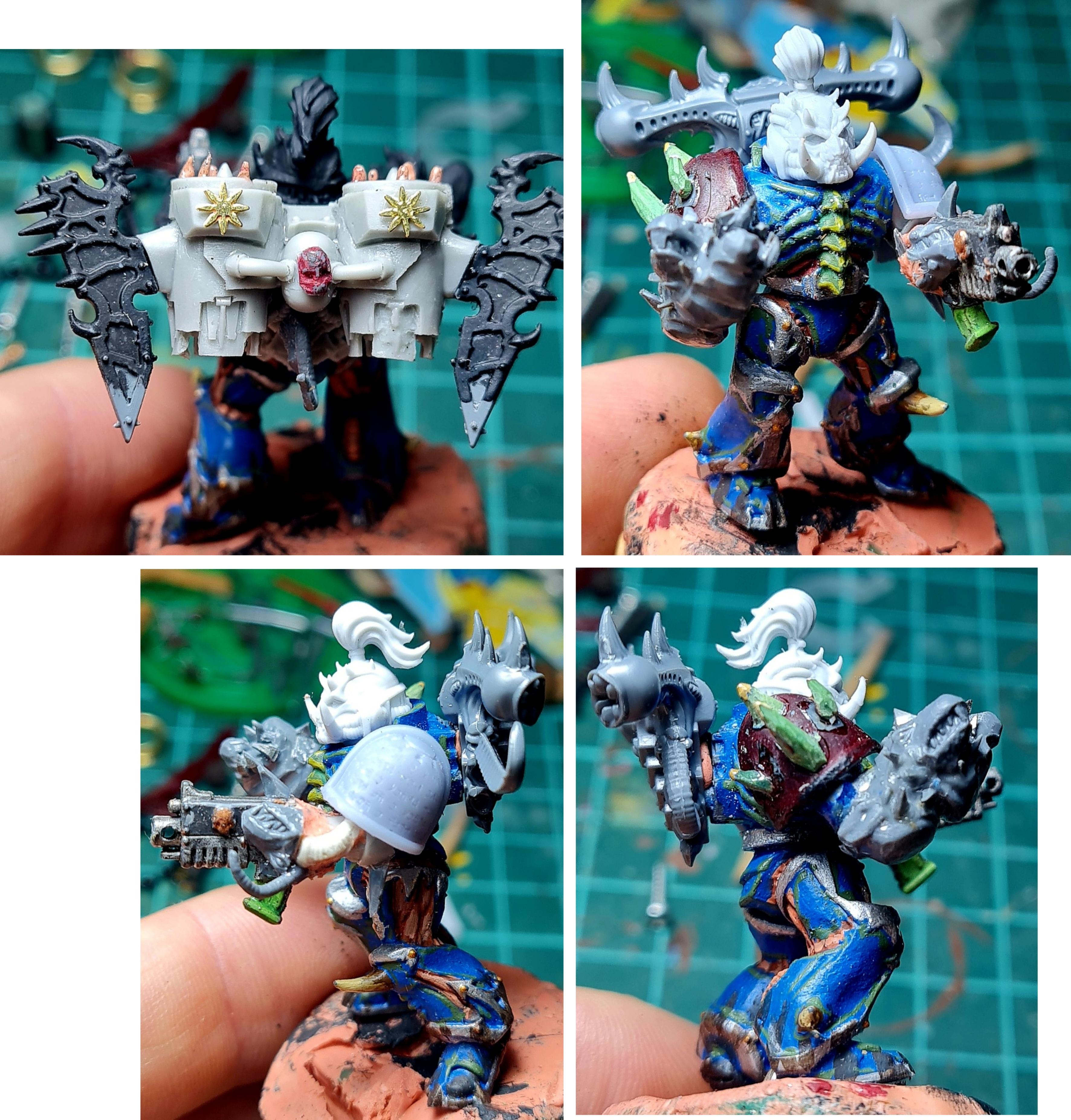 3d, Chaos, Chaos Space Marines, Collage, Conversion, Heresy, Heretic Astartes, Infantry, Kitbash, Possessed, Raptors, Rebuild, Traitor Legions, Warhammer 40,000, Word Bearers, Work In Progress