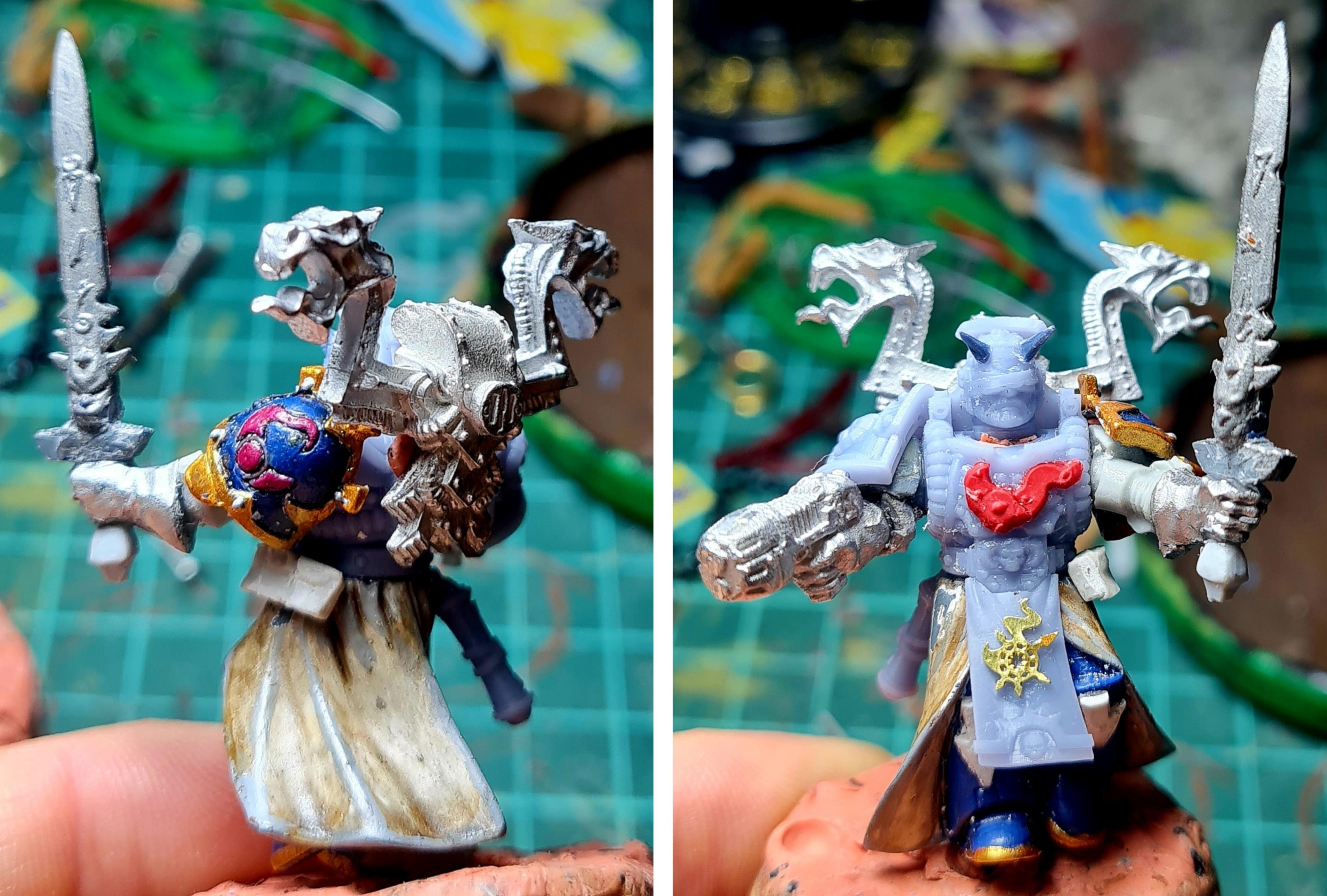 3d, Chaos, Chaos Space Marines, Collage, Conversion, Eavy Metal, Heresy, Heretic Astartes, Infantry, Kitbash, Plasma, Putty, Rebuild, Sorcerer, Sword, Traitor Legions, Warhammer 40,000, Work In Progress