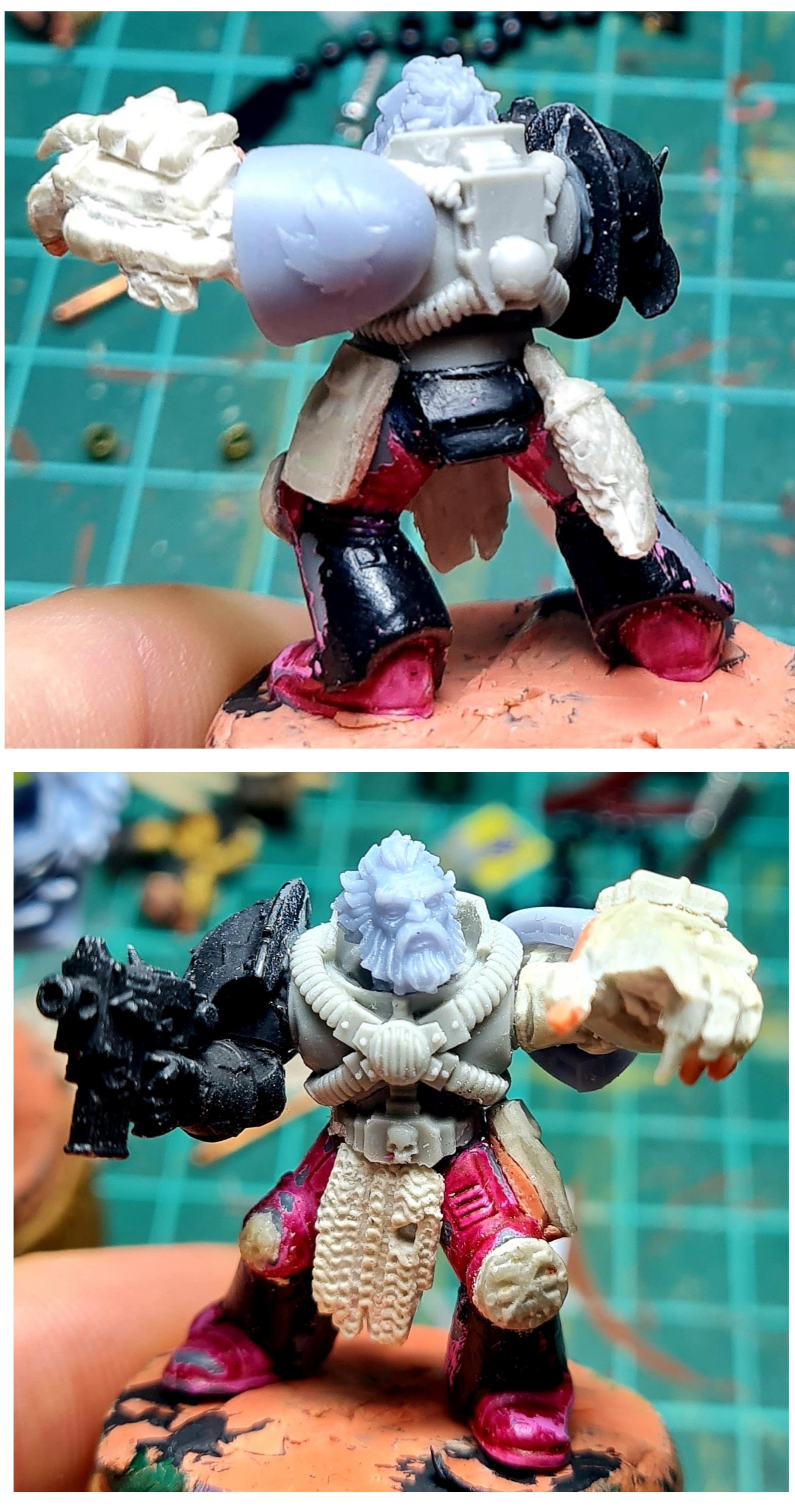 Berserk, Berserkers, Berzerk, Berzerker, Blood For The Blood God, Blood Wolves, Casting, Chaos, Chaos Space Marines, Conversion, Heresy, Heretic Astartes, Infantry, Khorne Khorne Wolves, Kitbash, Power Fist, Putty, Rebuild, Skulls For Skull Throne, Space Wolves, Traitor Legions, Warhammer 40,000, Work In Progress