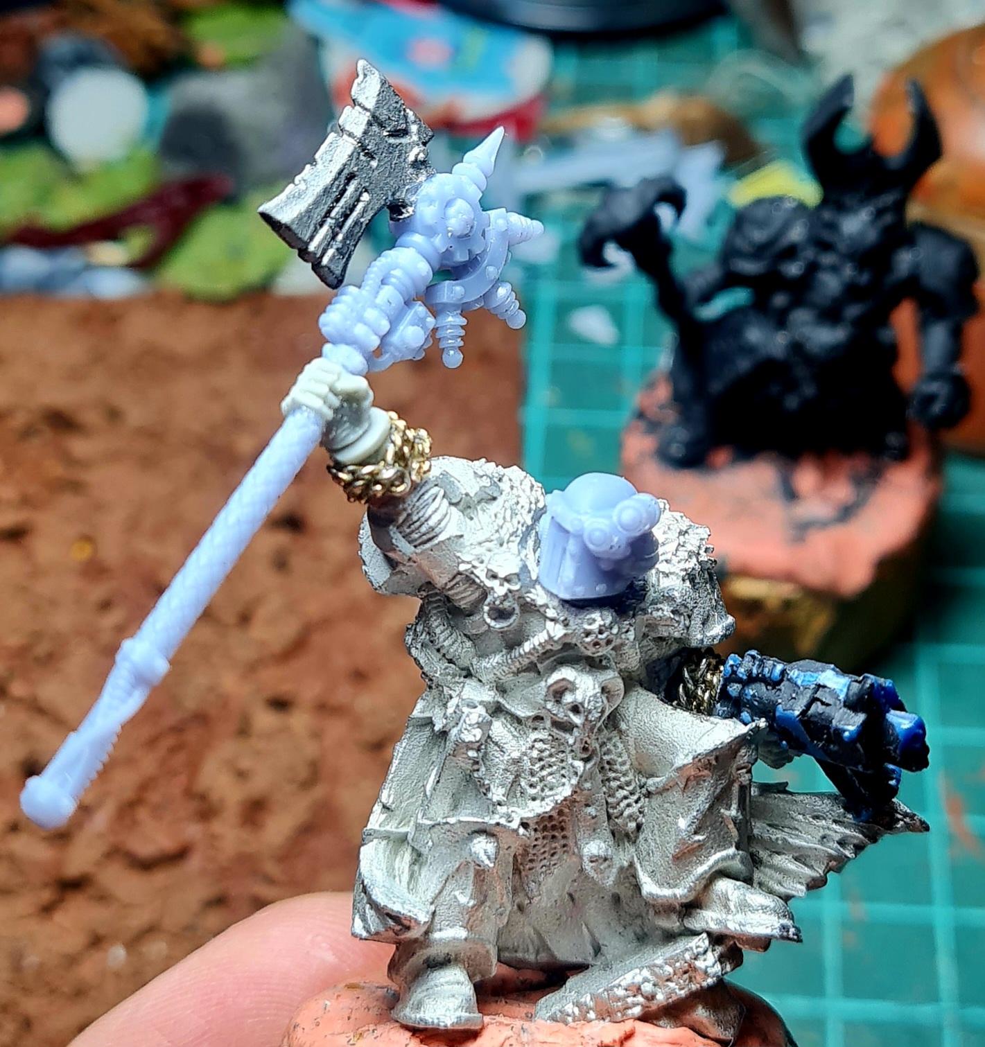Bolter, Champion, Chaos, Chaos Space Marines, Conversion, Eavy Metal, Heresy, Heretic Astartes, Infantry, Iron Warriors, Iron Within, Iron Without, Kitbash, Traitor Legions, Warhammer 40,000, Work In Progress
