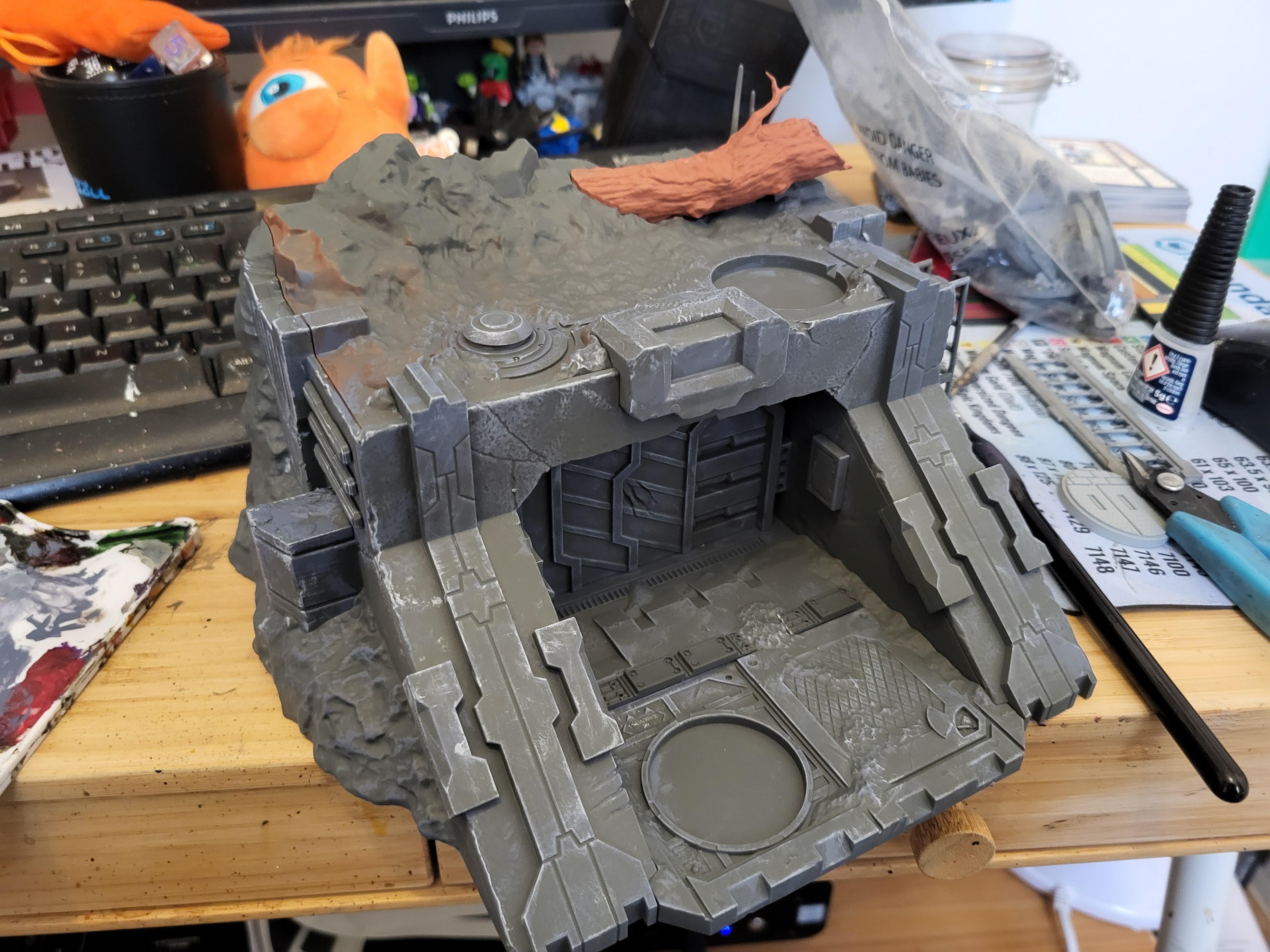 Terrain, Imperial bunker build wip