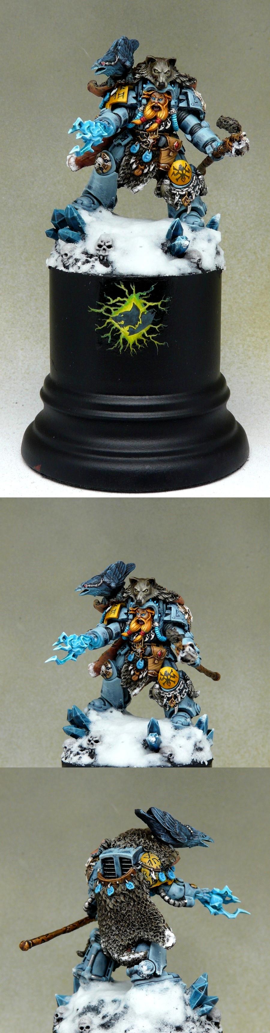 Adeptus Astartes, N'jal Stormcaller, Primaris, Space Marines, Space Wolves, Terminator Armor, Wolf Priest