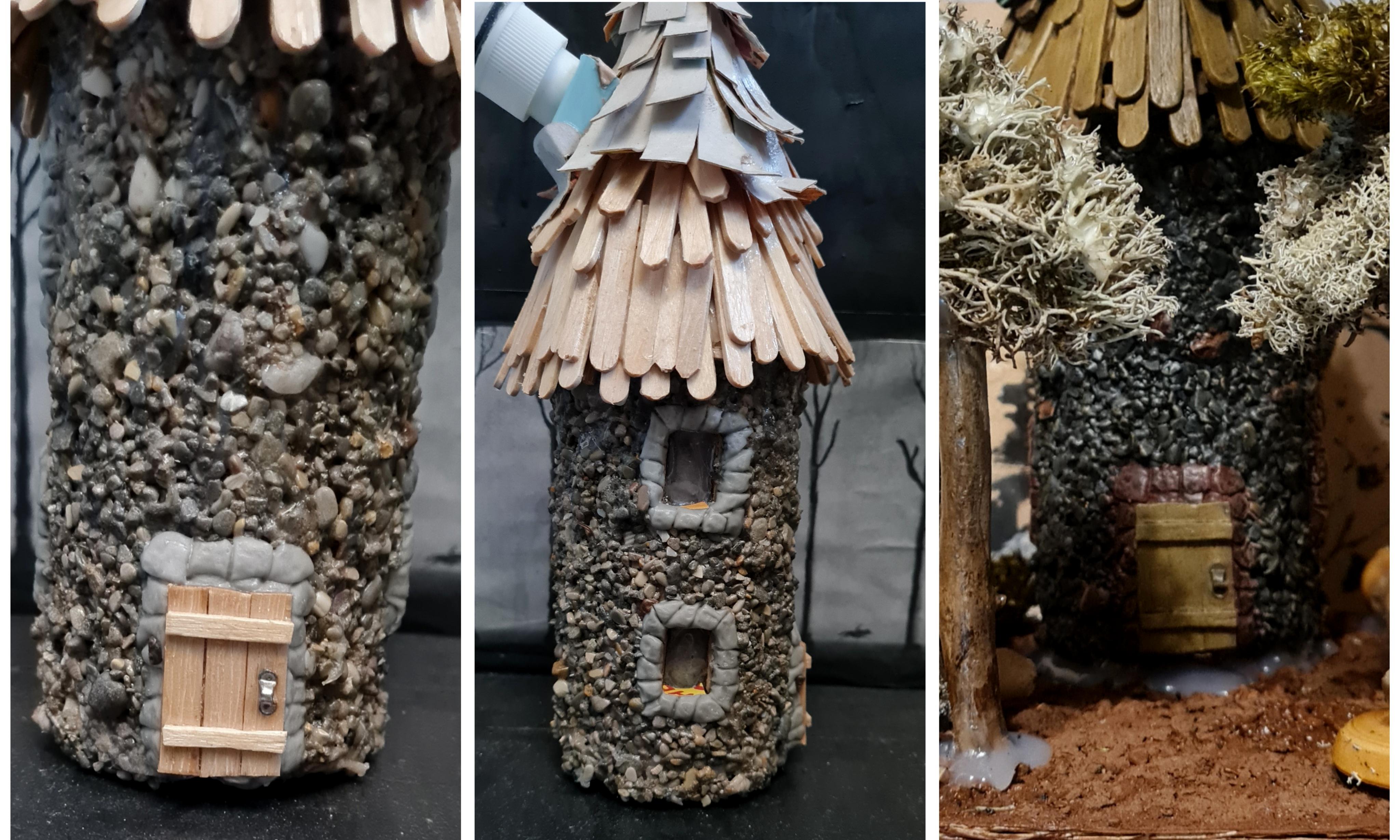 Astrologer, Buildings, Christmas Decoration, Christmas Ornaments, Do-it-yourself, Gift, House, New Year, Pebbles, Putty, Scratch Build, Telescope, Terrain, Tower, Wooden