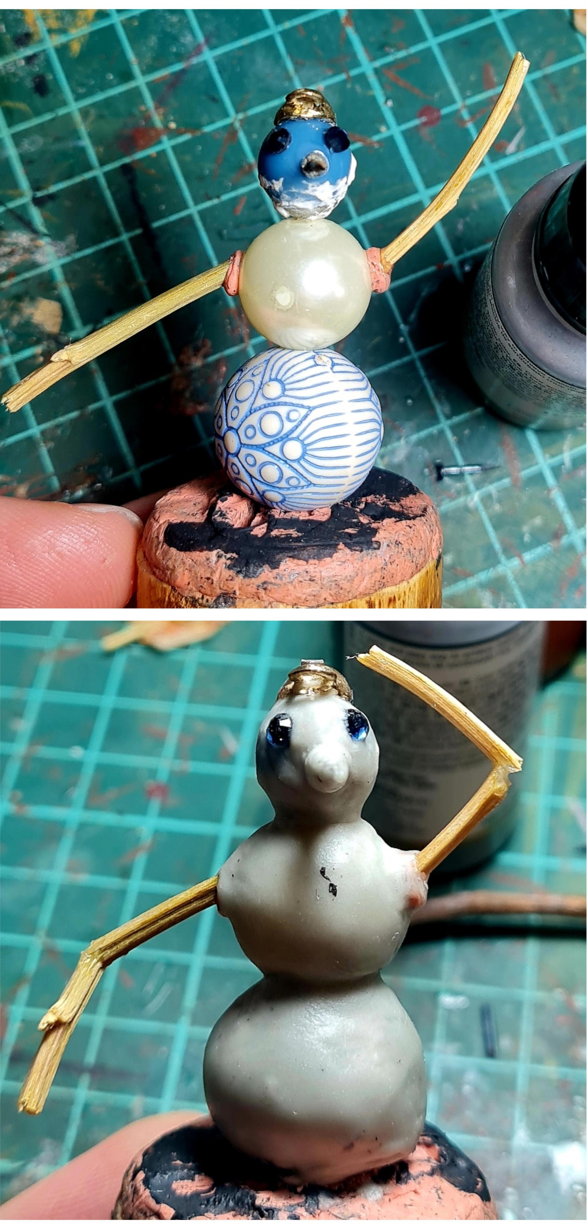 Christmas Decoration, Christmas Ornaments, Do-it-yourself, Gift, New Year, Scratch Build, Snow, Snowman, Terrain
