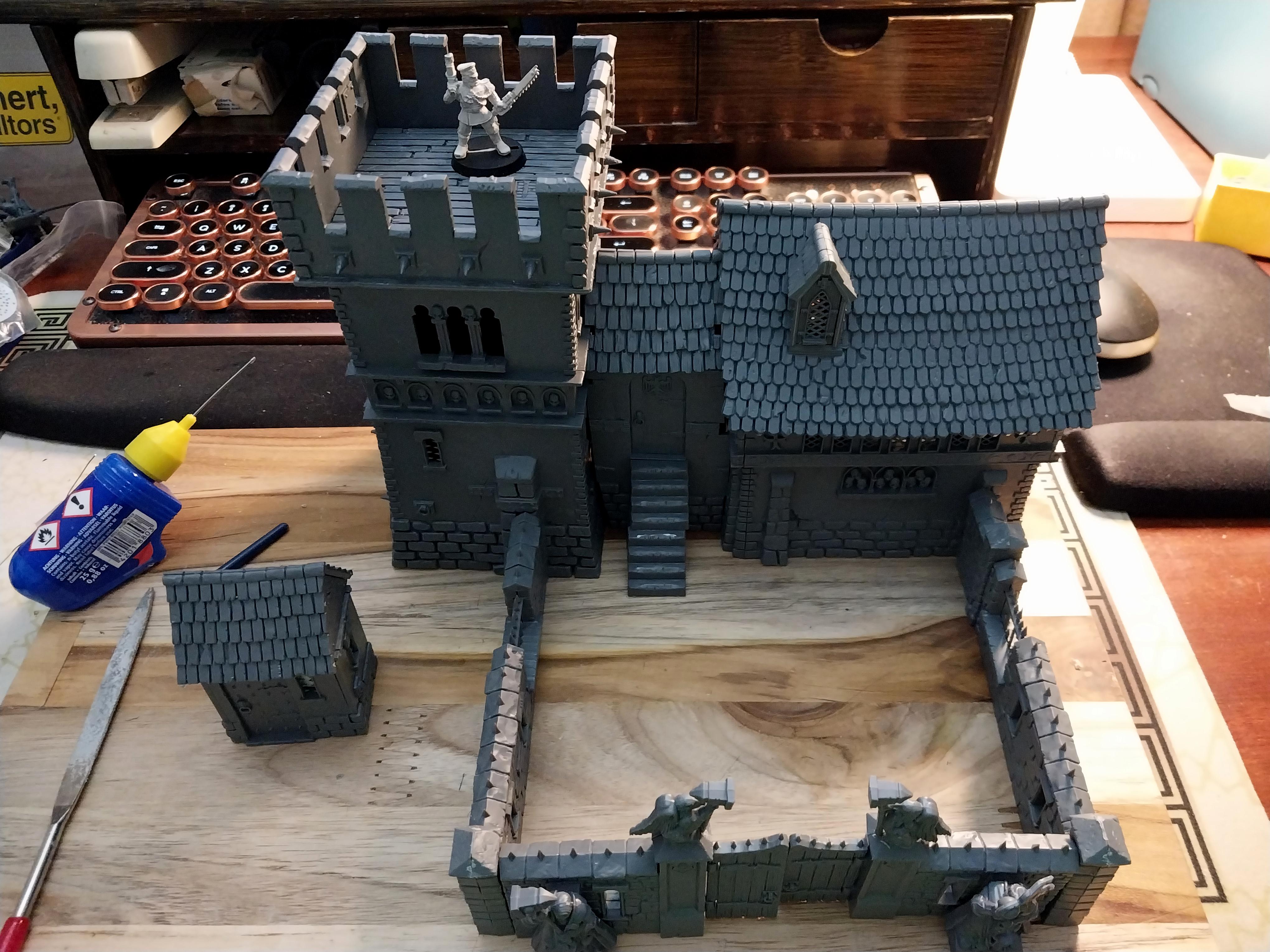 Empire, Fortified Manor, Warhammer 40,000, Work In Progress