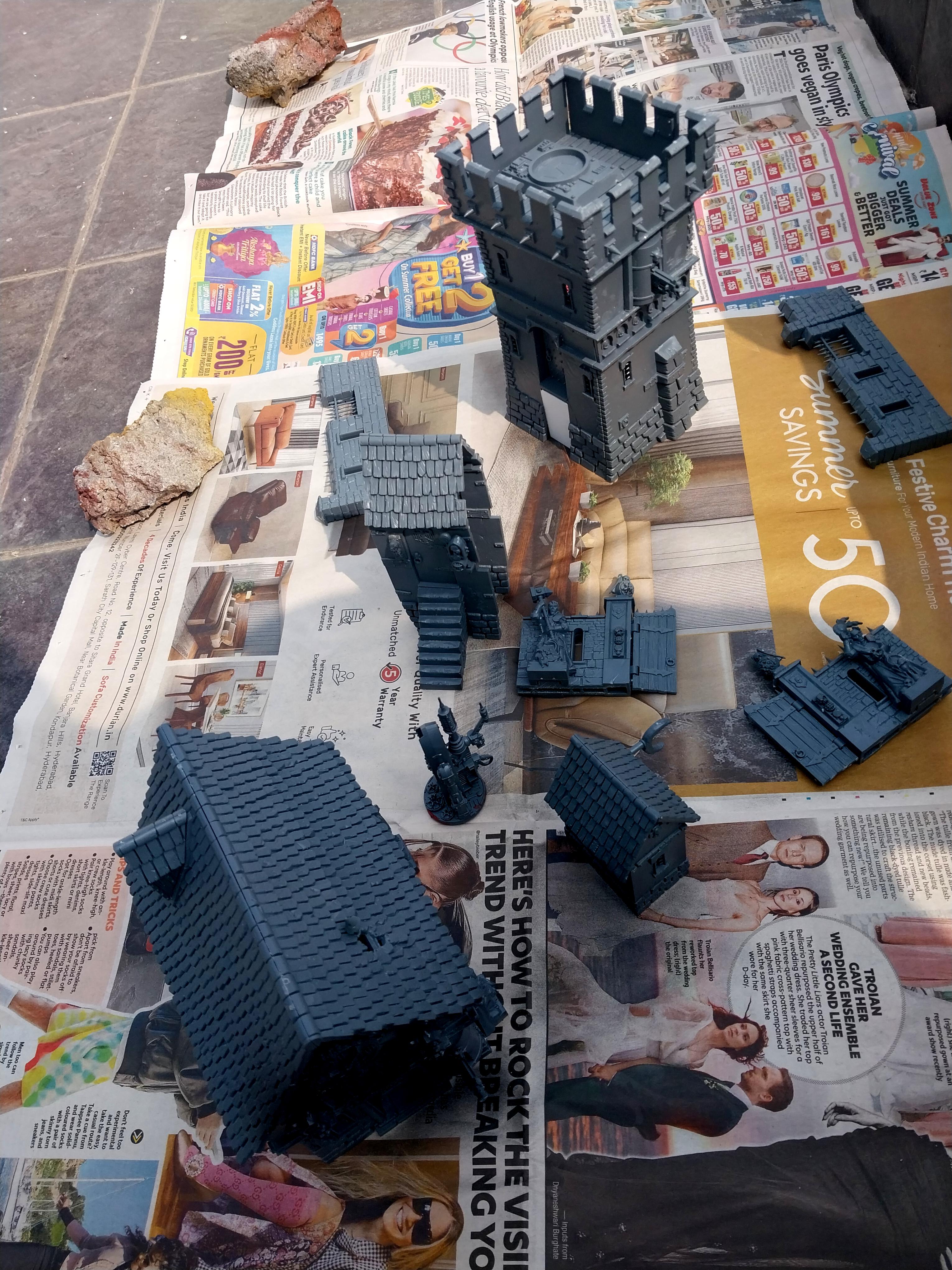 Empire, Fortified Manor, Warhammer 40,000, Work In Progress