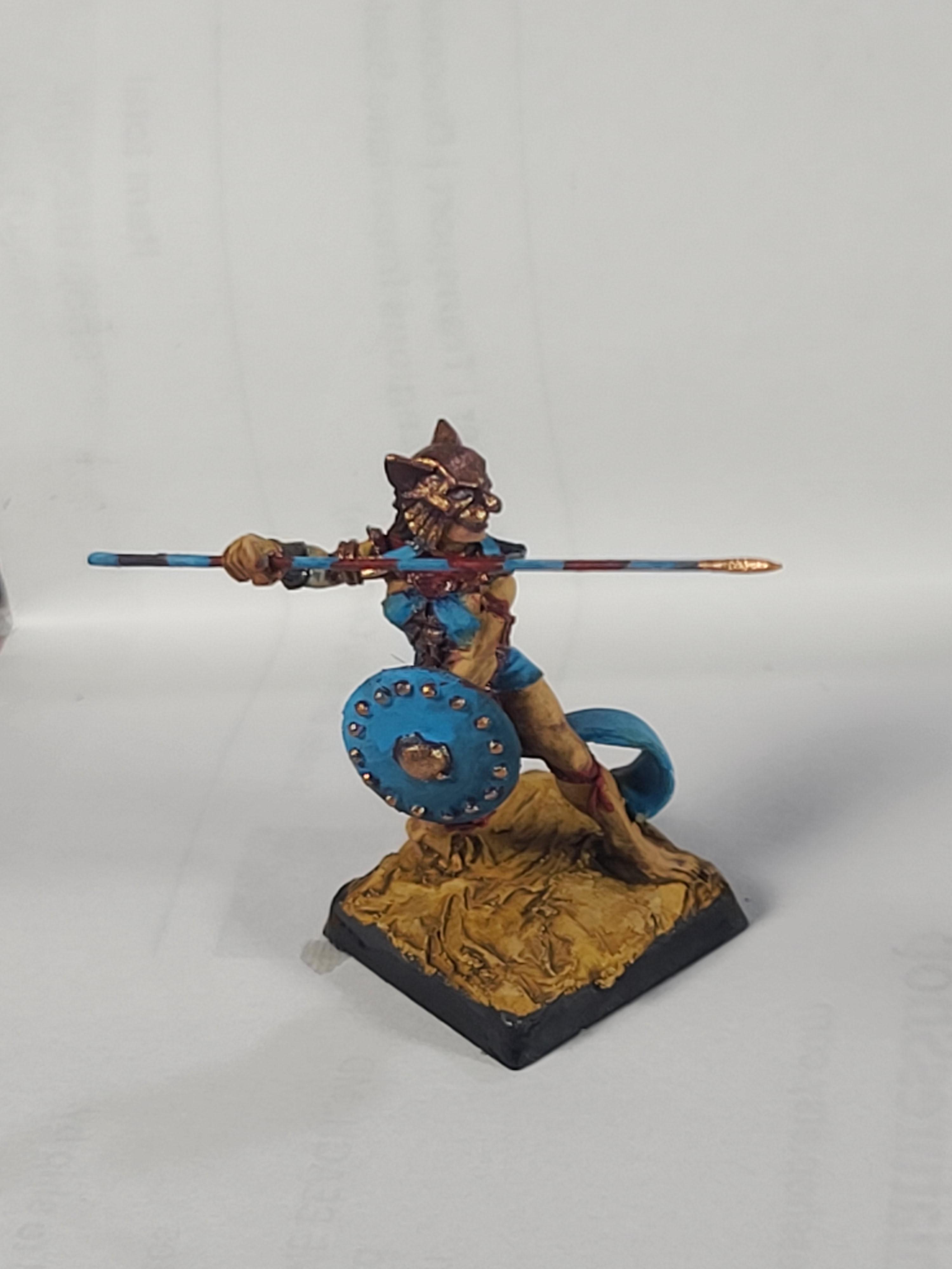 Basti, Blade Dancer, Conversion, Crocodile Games, Hero, Spear, Wargods Of Aegyptus