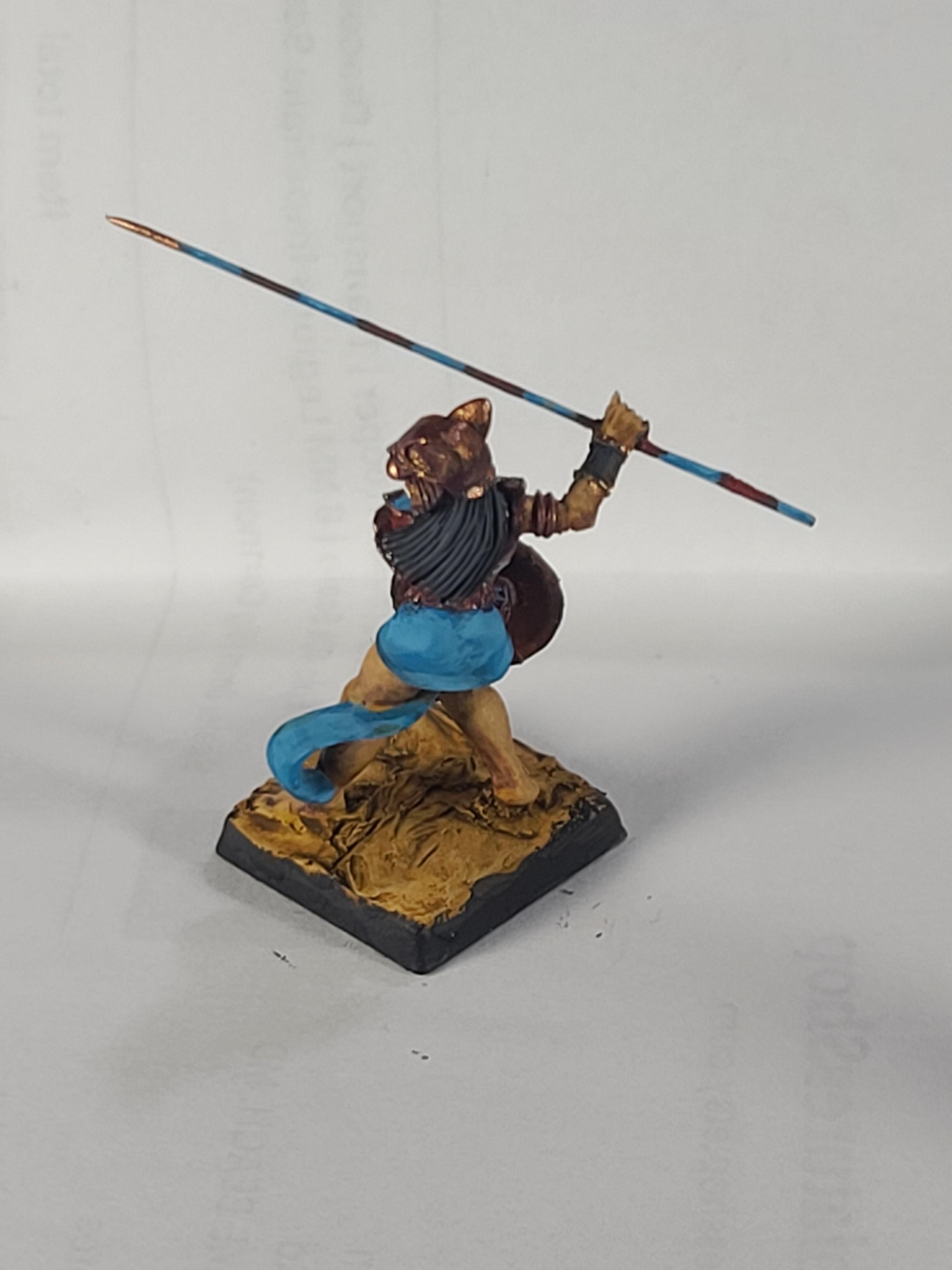 Basti, Blade Dancer, Conversion, Crocodile Games, Hero, Spear, Wargods Of Aegyptus